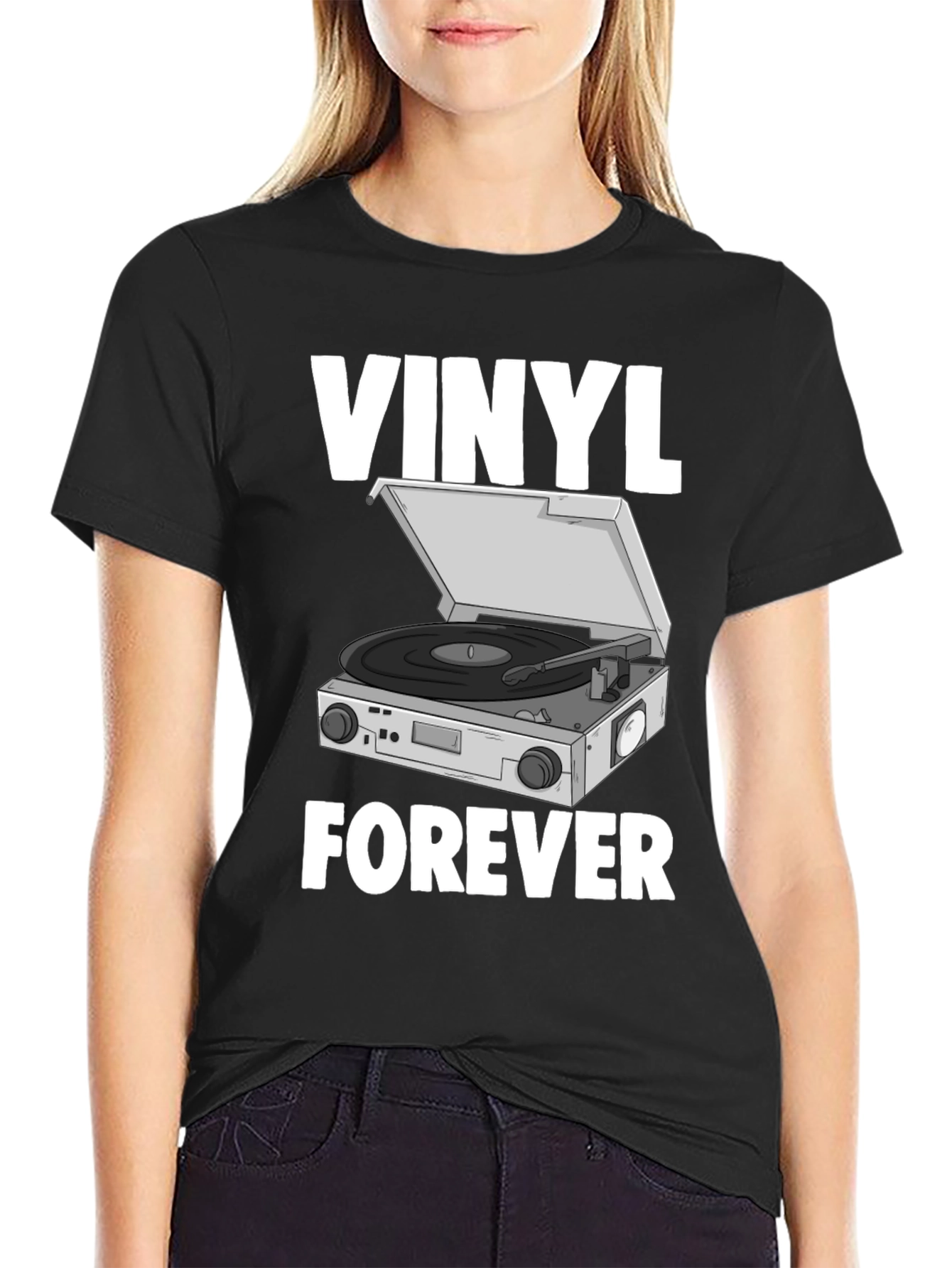 Vinyl Forever Graphic T-Shirt - Music Lover Tee