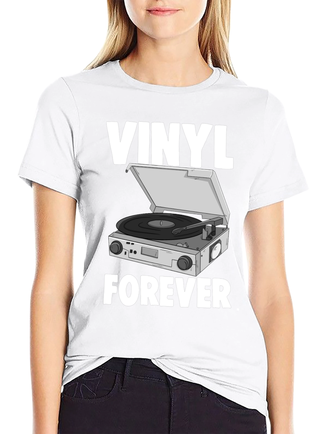 Vinyl Forever Graphic T-Shirt - Music Lover Tee
