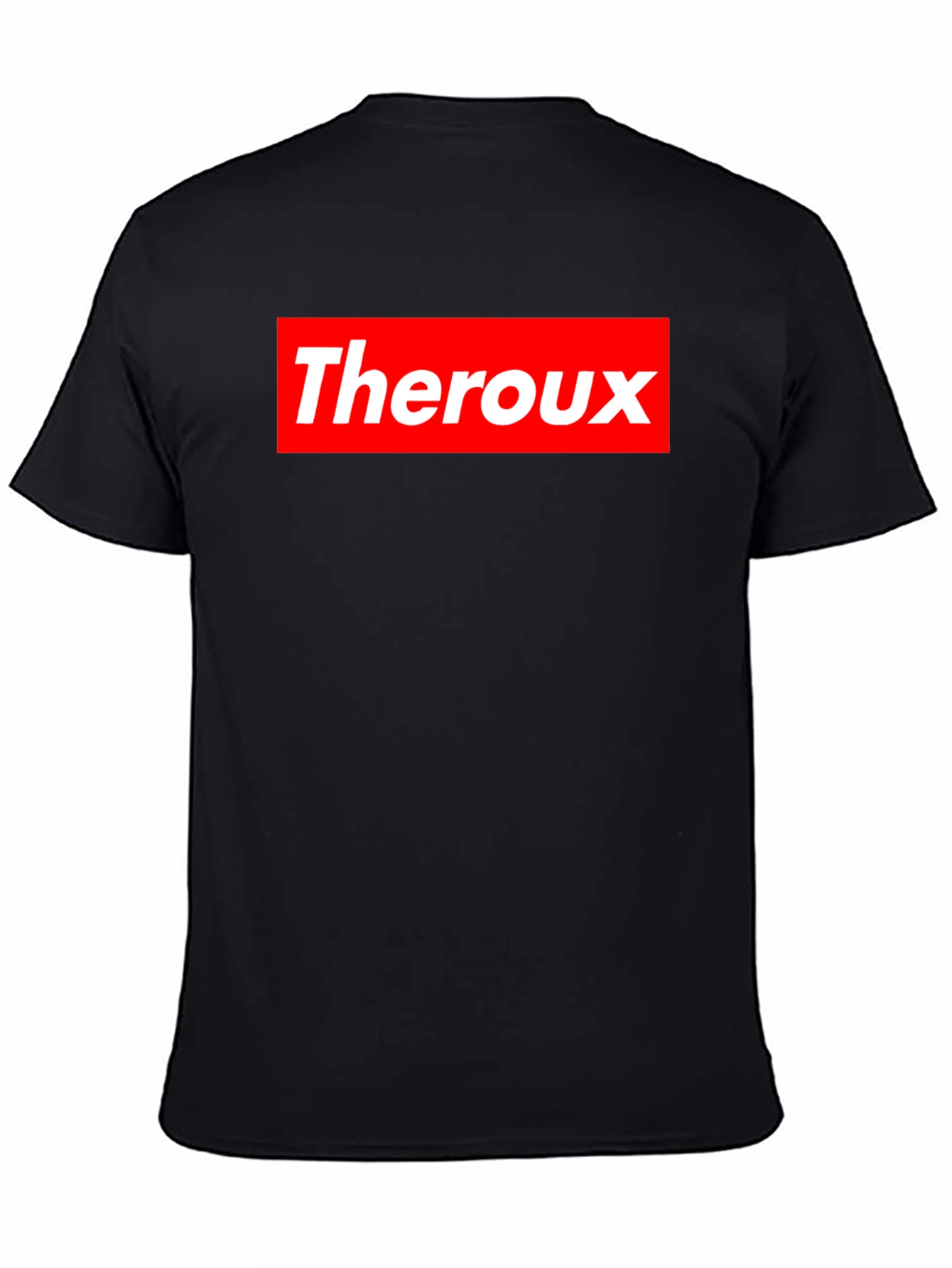 Theroux Graphic Tee - Red Box Logo Style T-Shirt