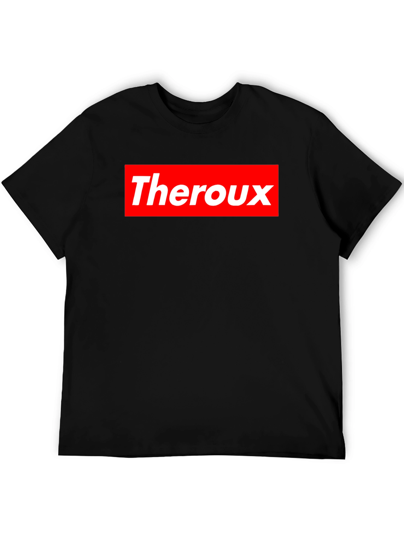 Theroux Graphic Tee - Red Box Logo Style T-Shirt