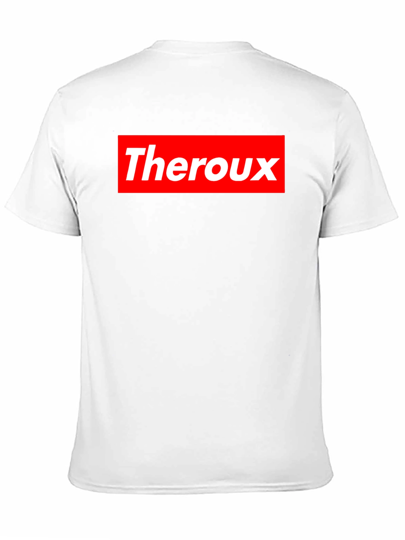 Theroux Graphic Tee - Red Box Logo Style T-Shirt