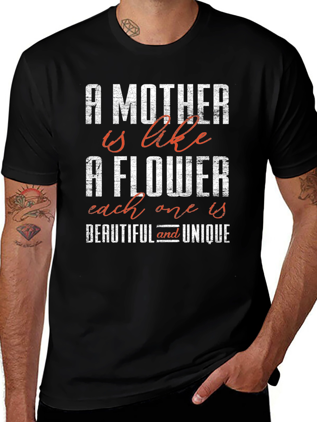 A Mother is Like a Flower Graphic Tee