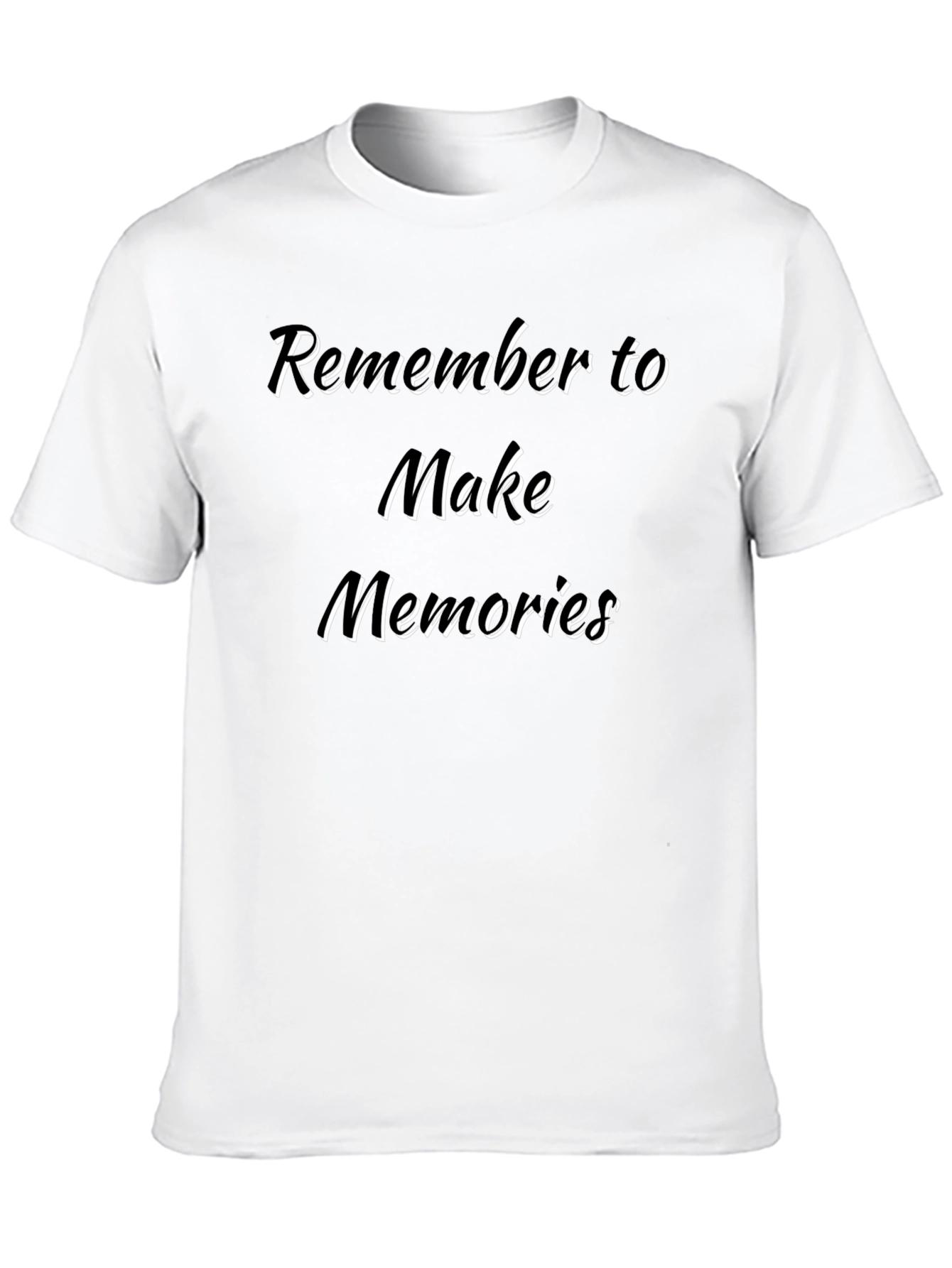 Remember to Make Memories Black Graphic T-Shirt