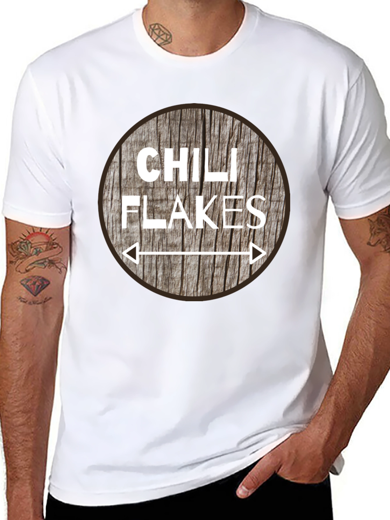 Chili Flakes Graphic Tee - Unique Design Casual Wear