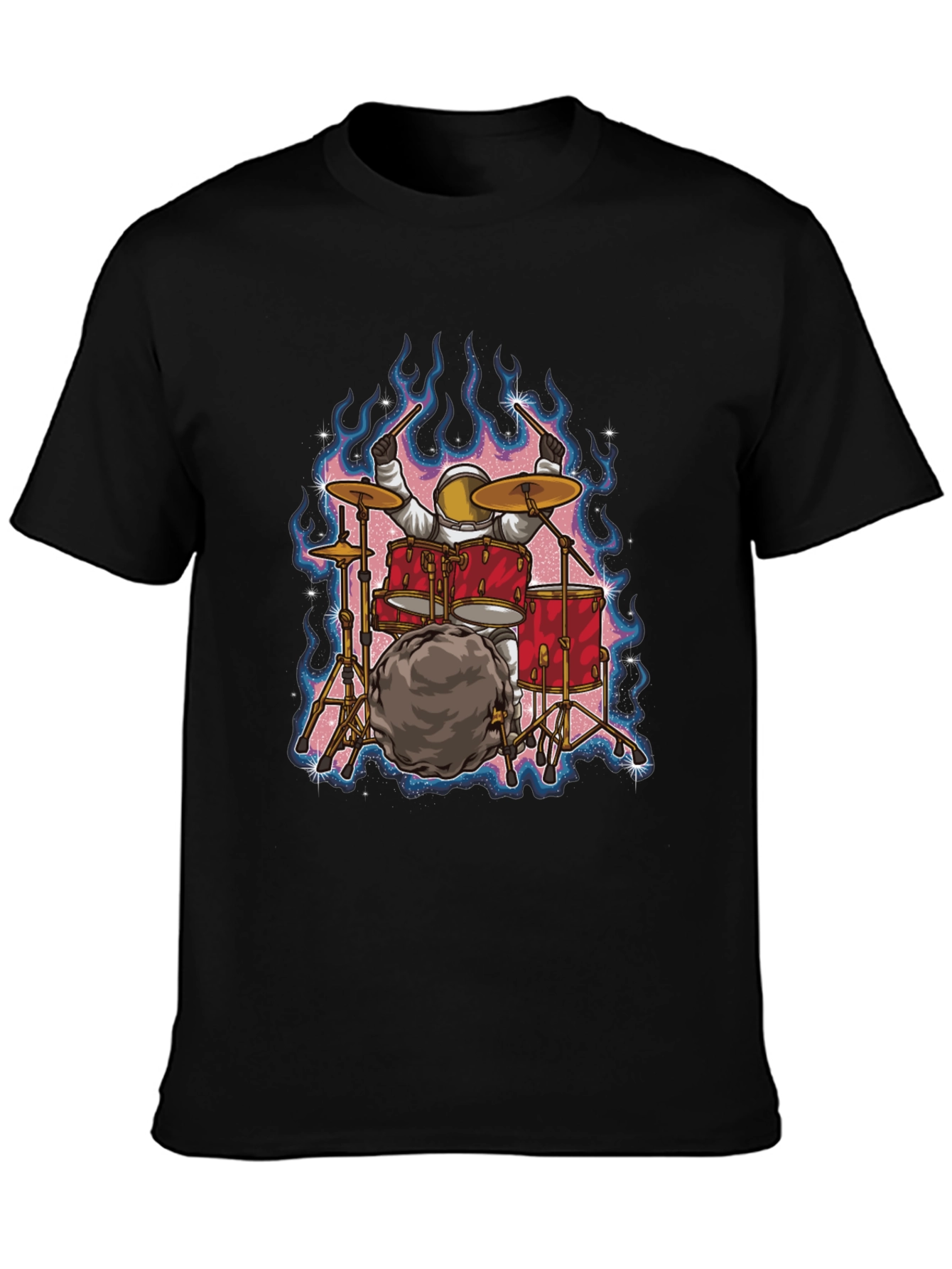 Astronaut Drummer T-Shirt - Rock Out in Space!