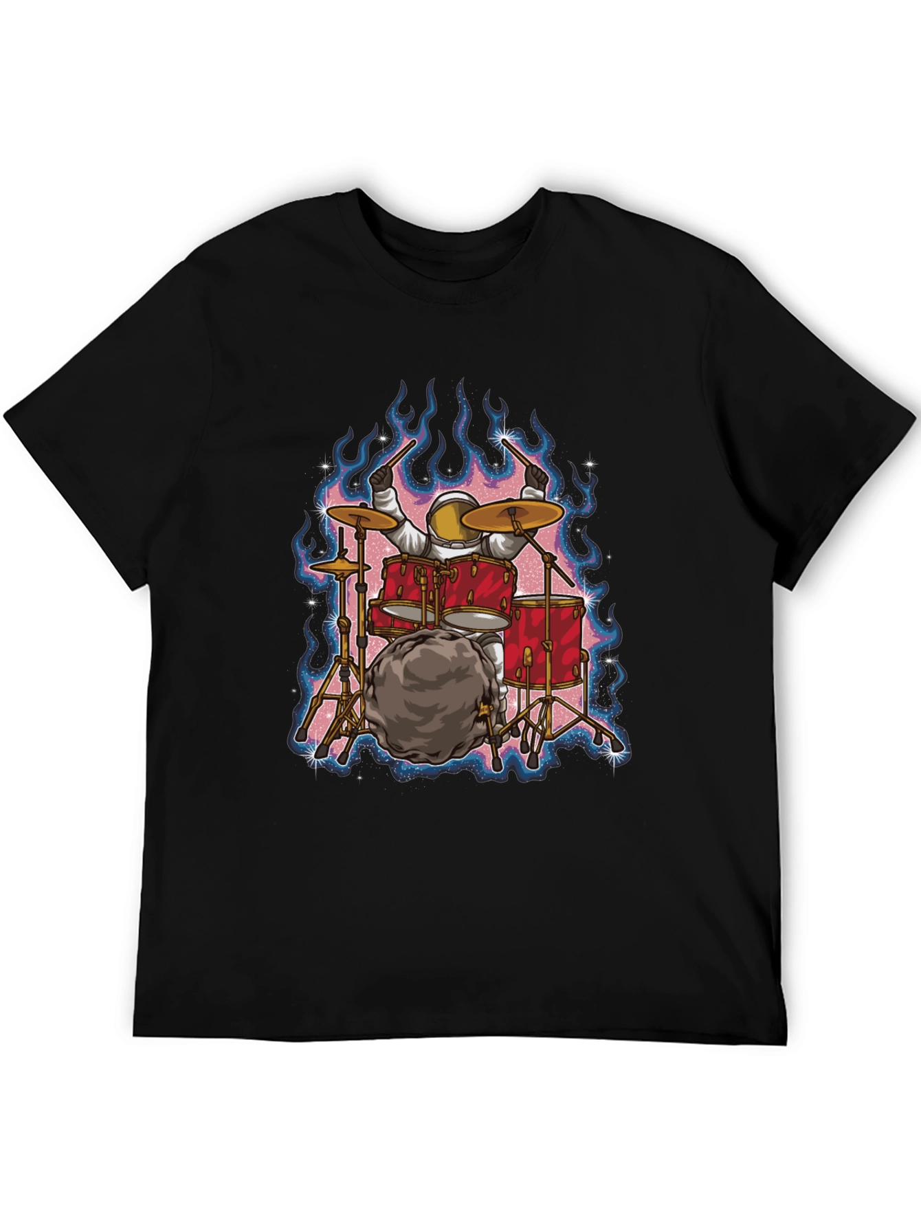 Astronaut Drummer T-Shirt - Rock Out in Space!
