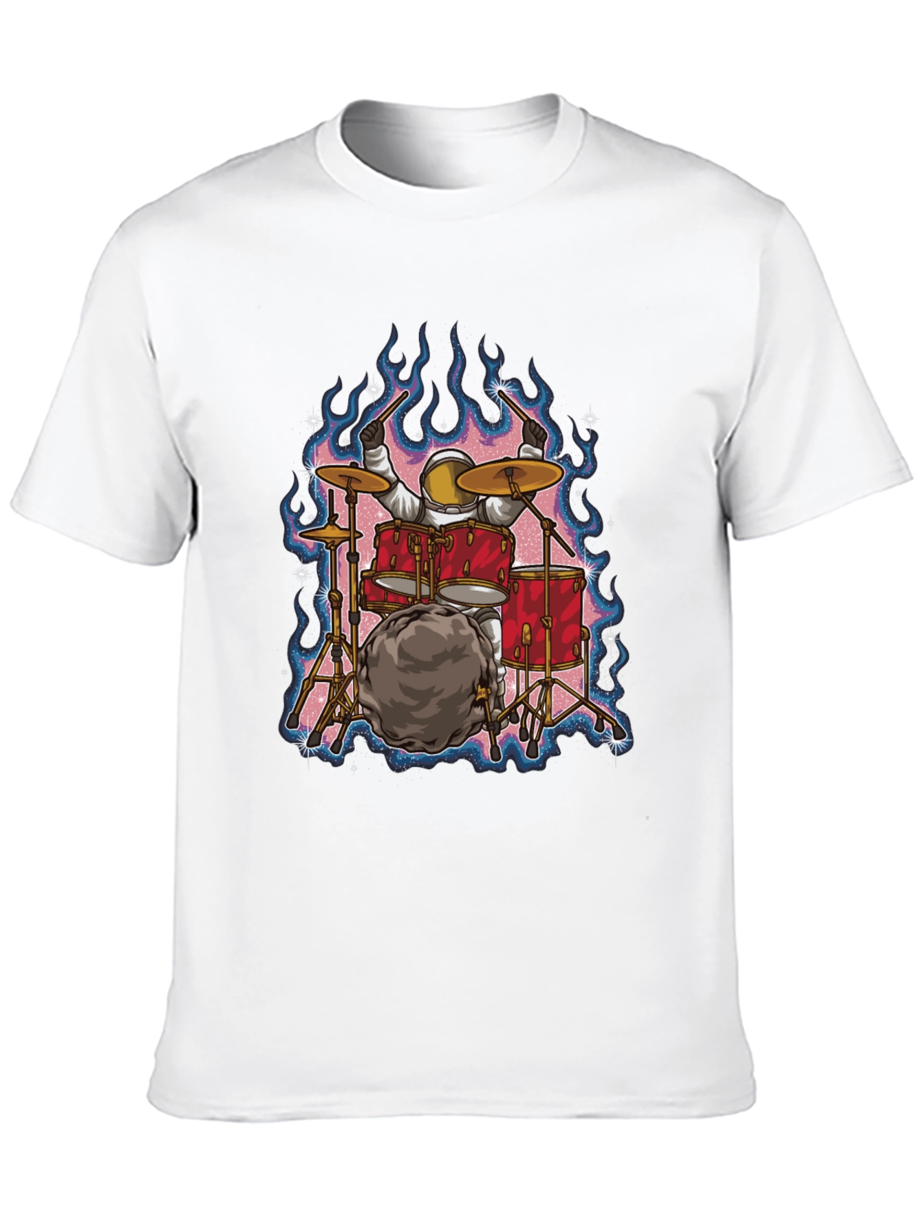 Astronaut Drummer T-Shirt - Rock Out in Space!