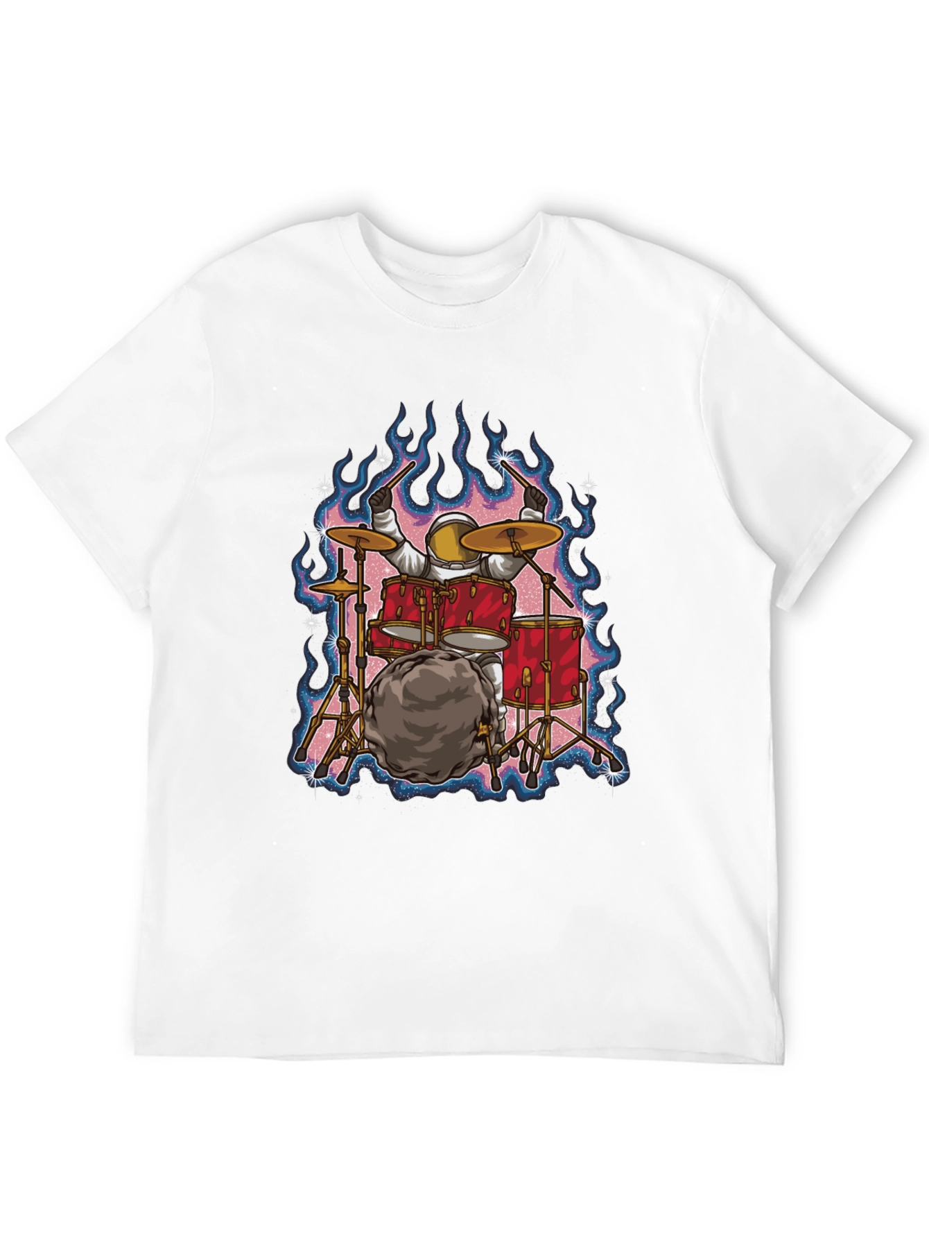 Astronaut Drummer T-Shirt - Rock Out in Space!