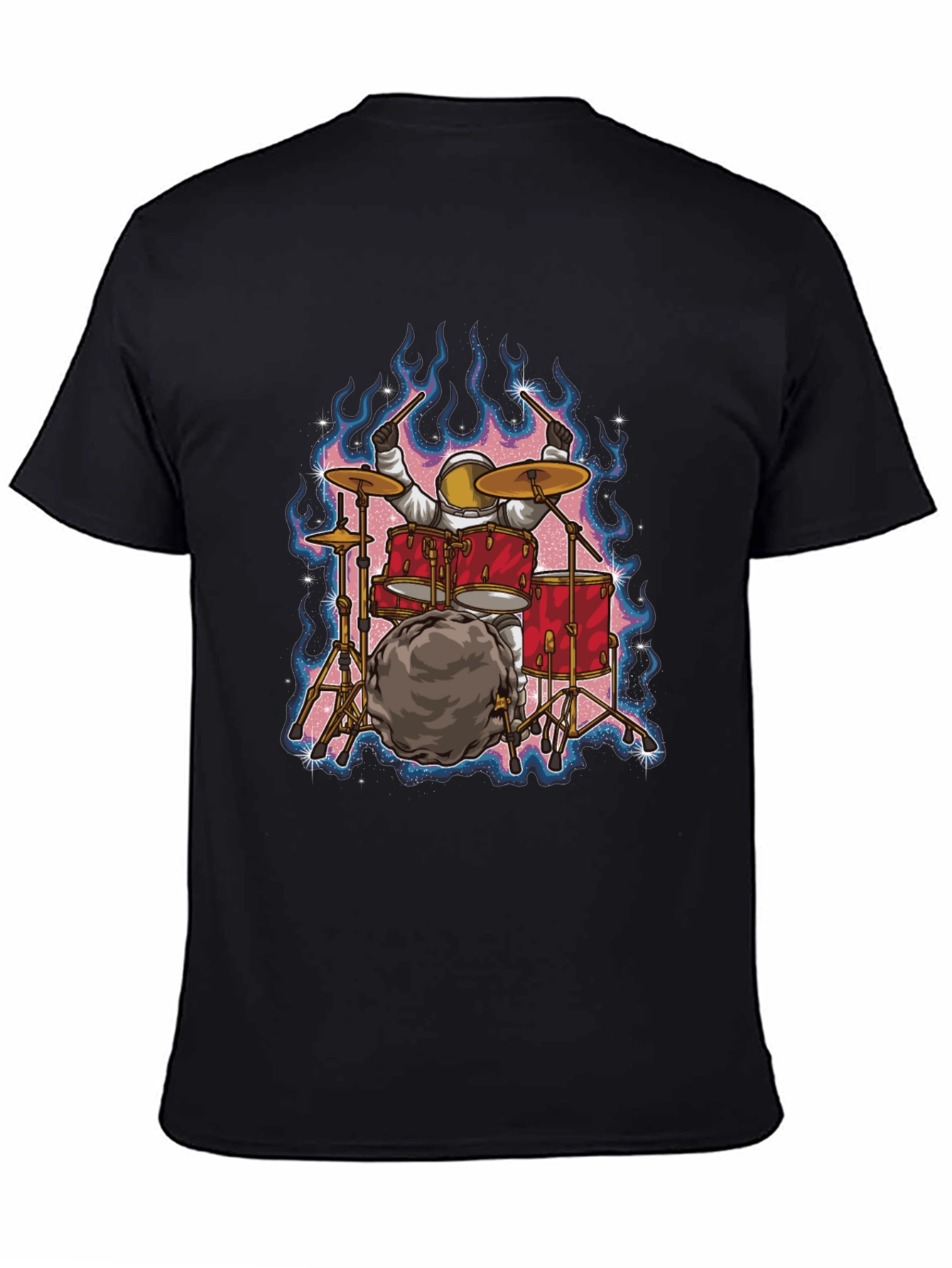 Astronaut Drummer T-Shirt - Rock Out in Space!