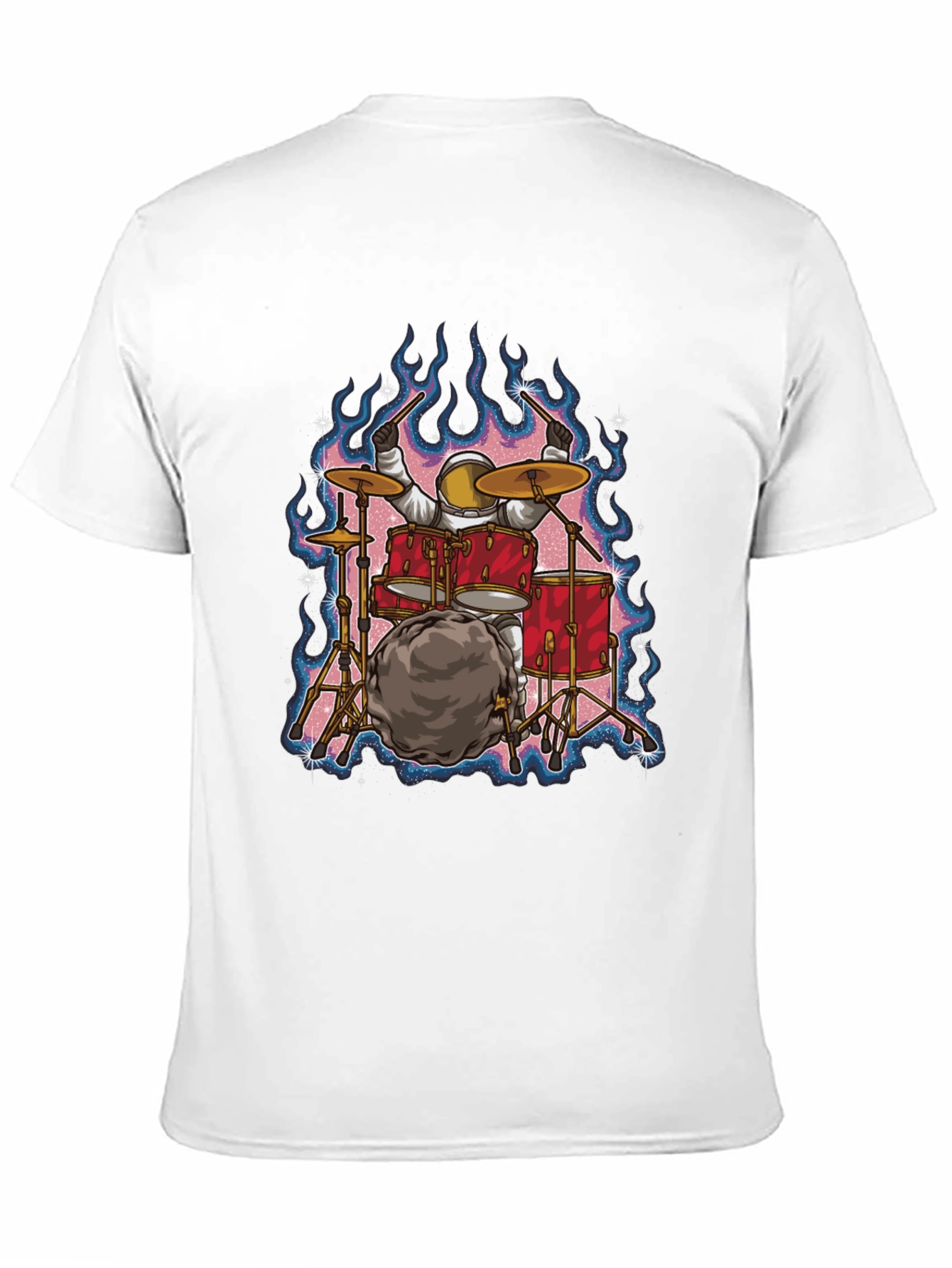 Astronaut Drummer T-Shirt - Rock Out in Space!