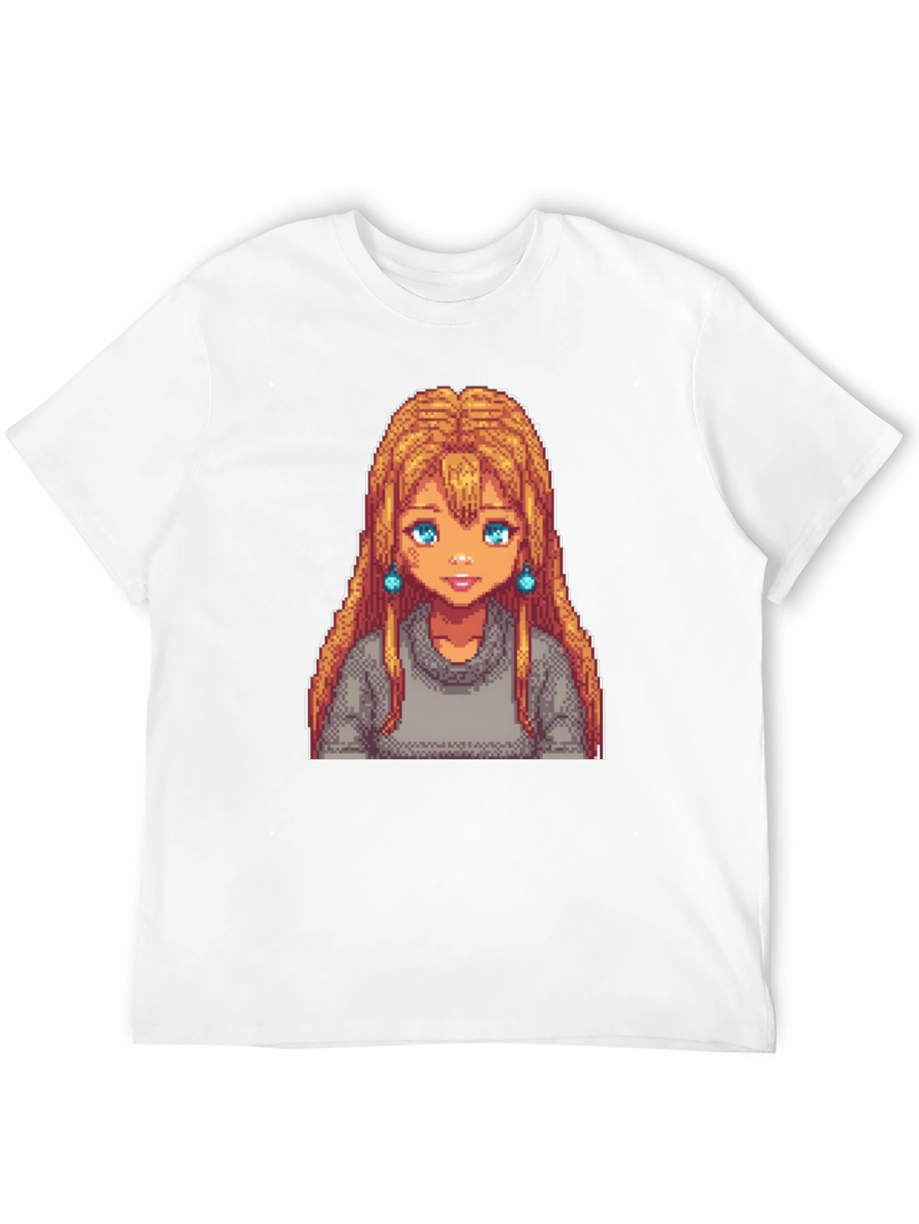 Pixel Art Girl T-Shirt - Stardew Valley Style