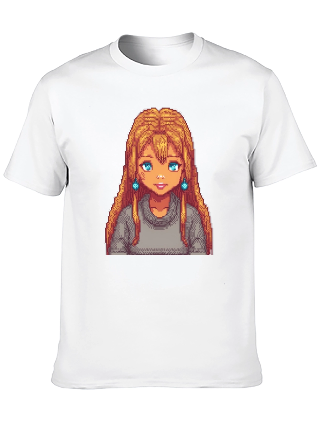 Pixel Art Girl T-Shirt - Stardew Valley Style