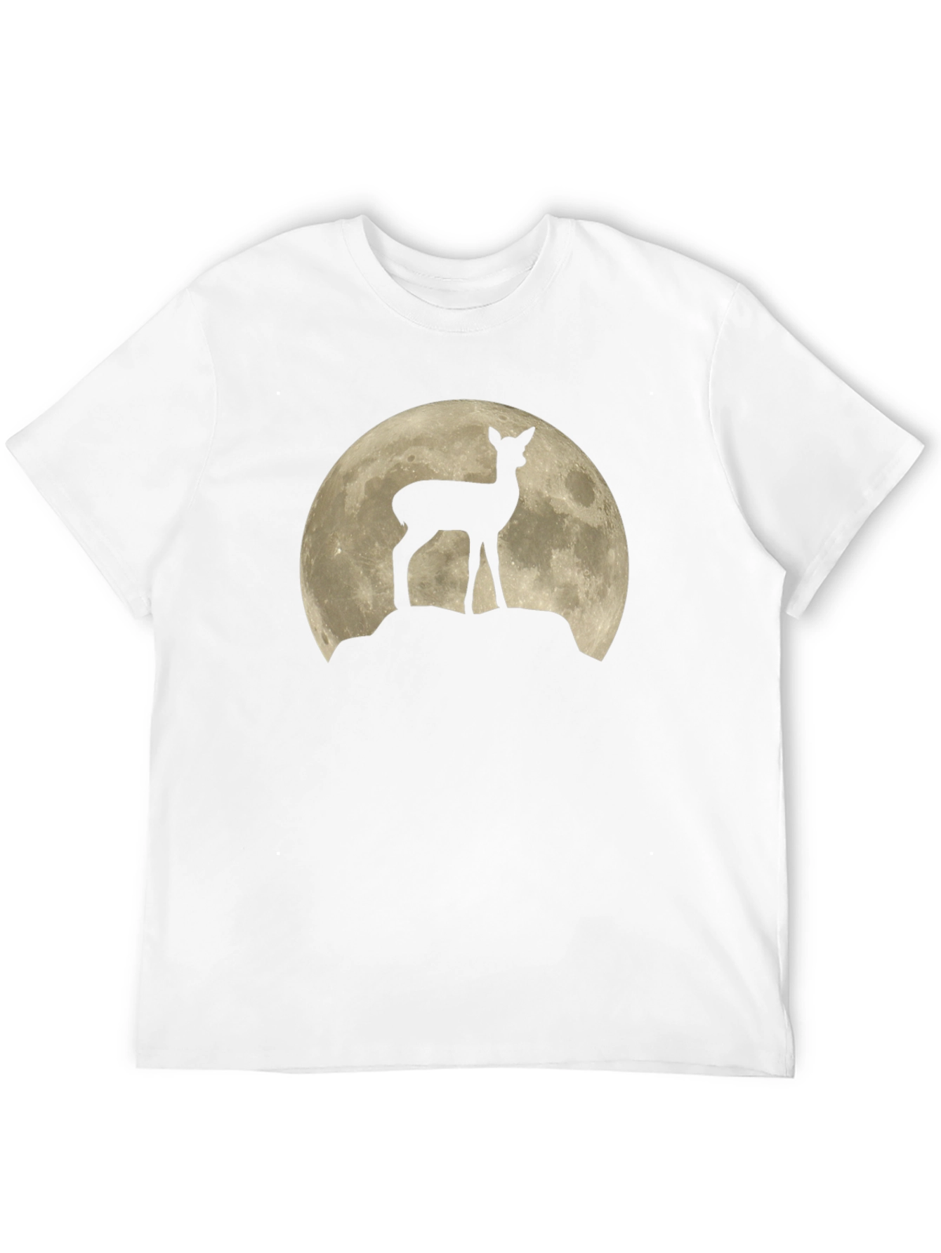 Deer Moon Graphic Tee - Mens Black T-Shirt