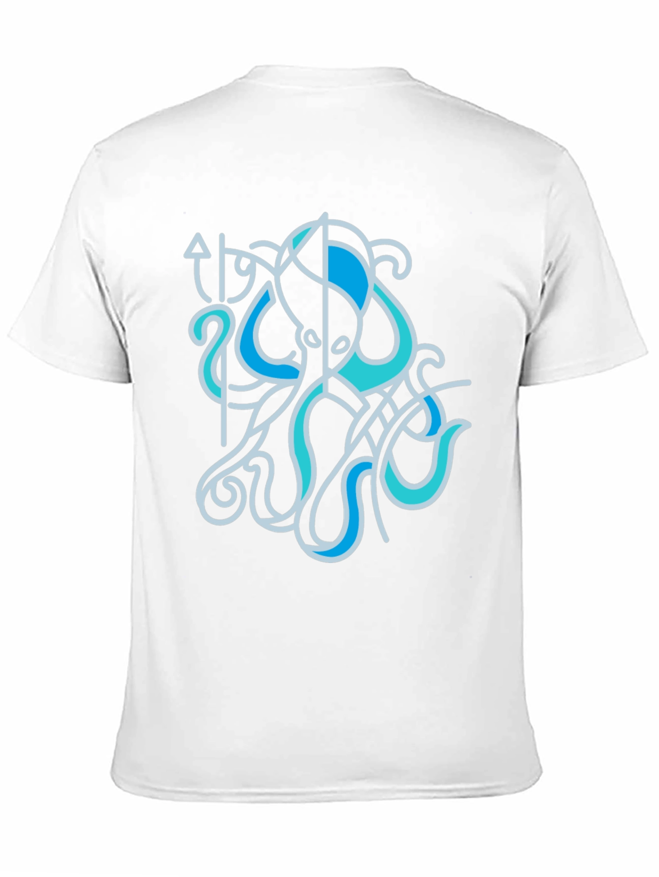 Stylized Octopus Graphic Tee - Sea Life Shirt