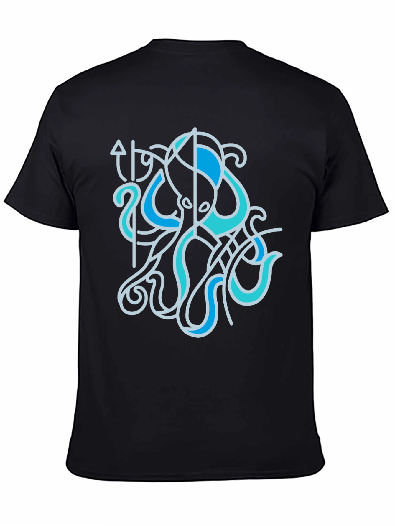Stylized Octopus Graphic Tee - Sea Life Shirt