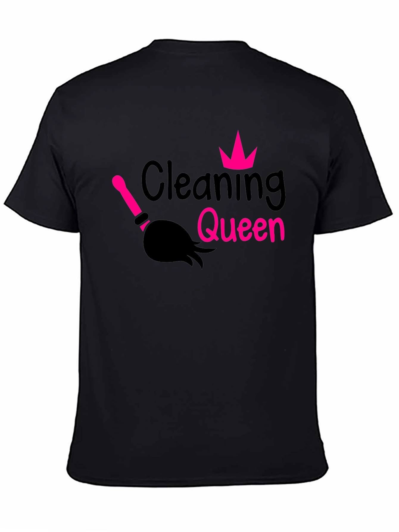 Cleaning Queen Graphic Tee - Black T-Shirt
