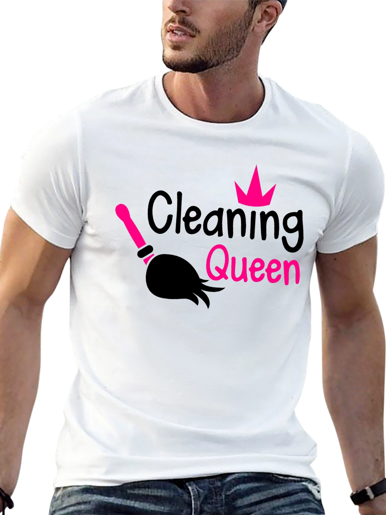 Cleaning Queen Graphic Tee - Black T-Shirt