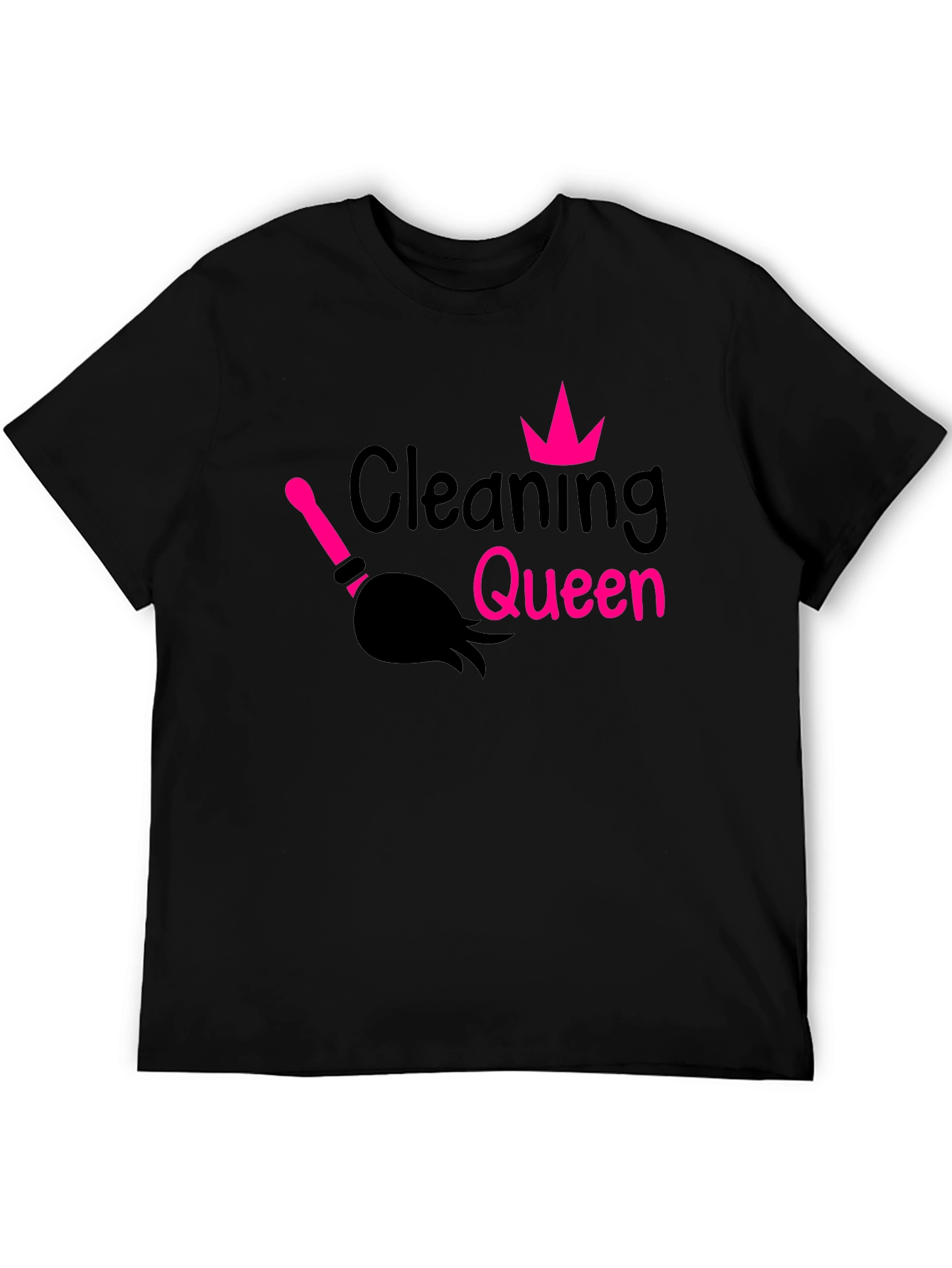 Cleaning Queen Graphic Tee - Black T-Shirt