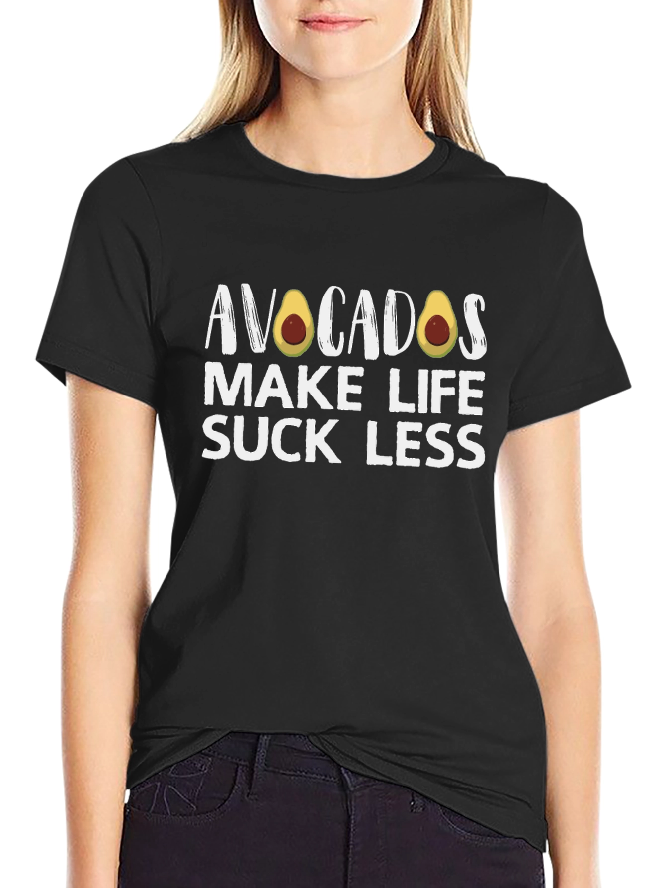 Avocados Make Life Suck Less T-Shirt Funny Foodie