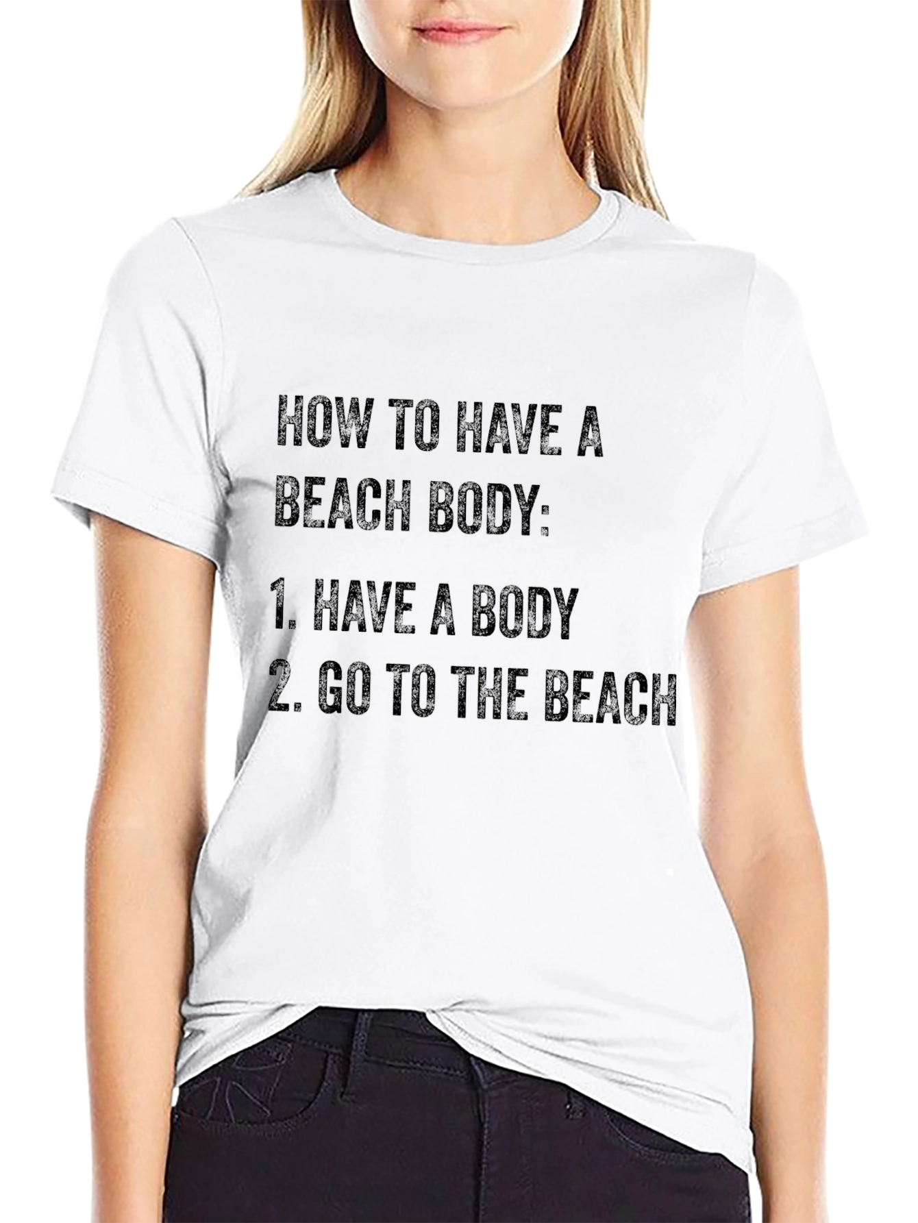 Beach Body T-Shirt: Funny Humor Graphic Tee
