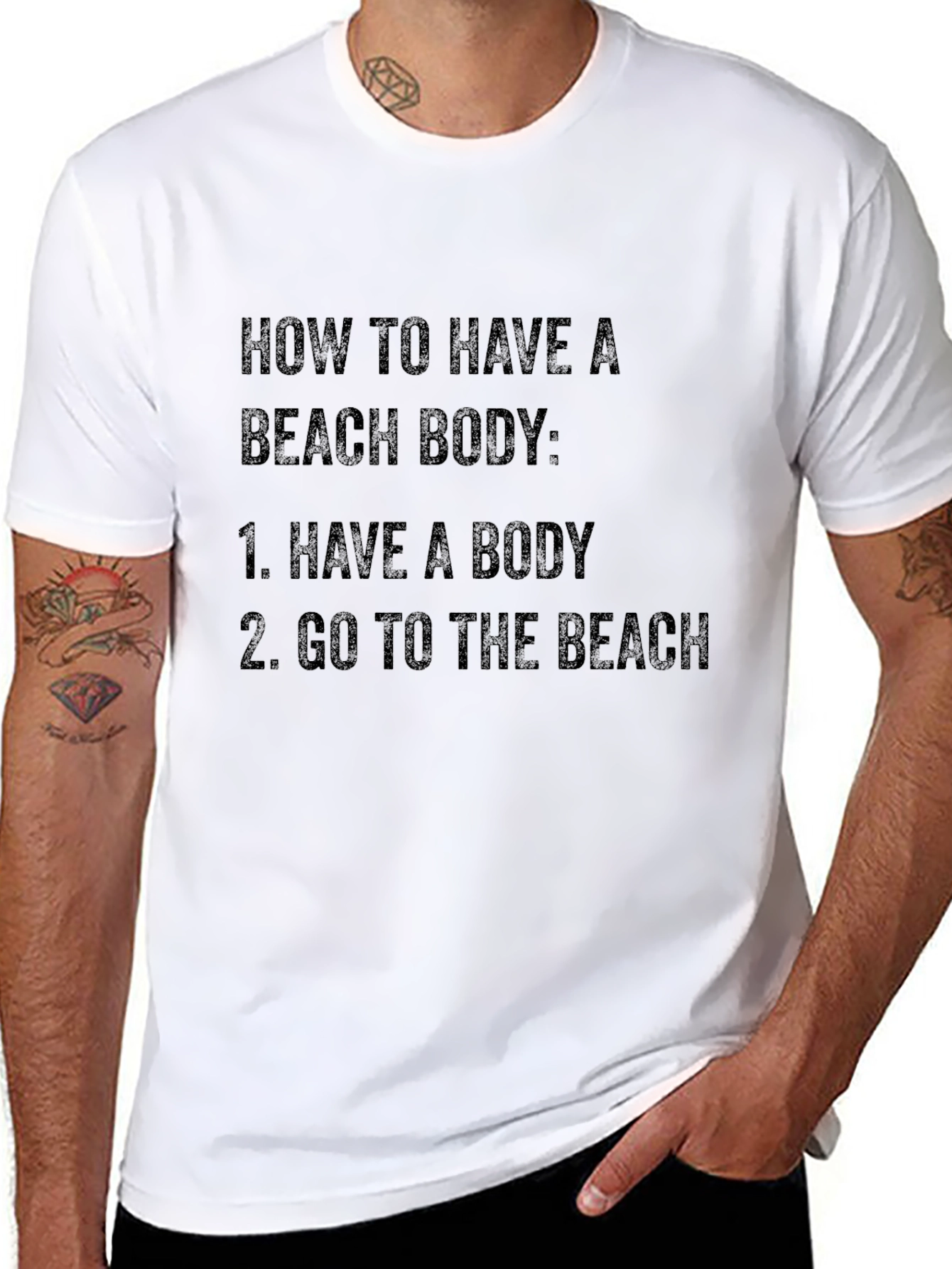 Beach Body T-Shirt: Funny Humor Graphic Tee