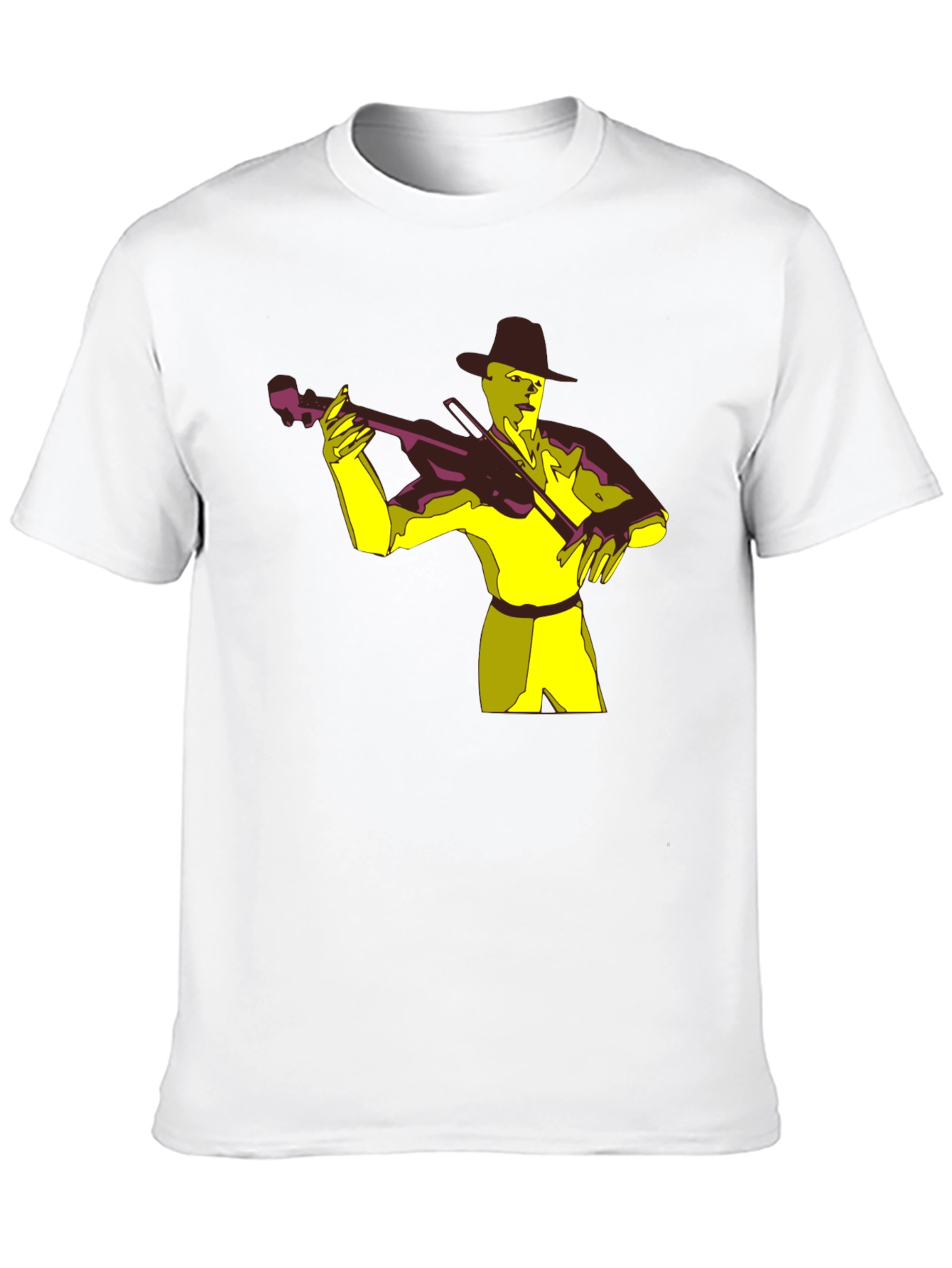Musician Graphic Tee - Black Cotton T-Shirt