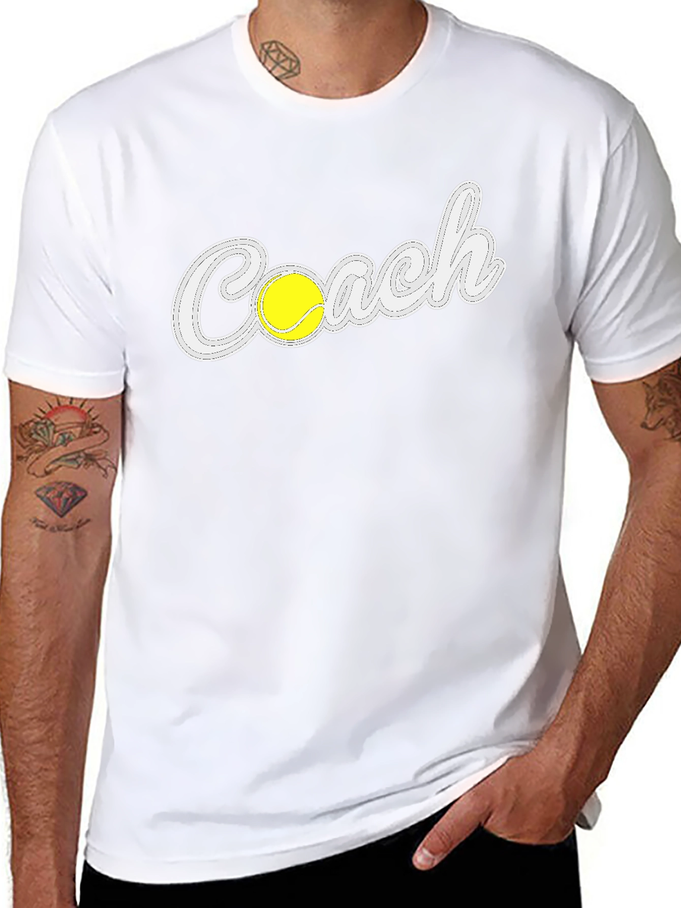 Tennis Coach Graphic T-Shirt