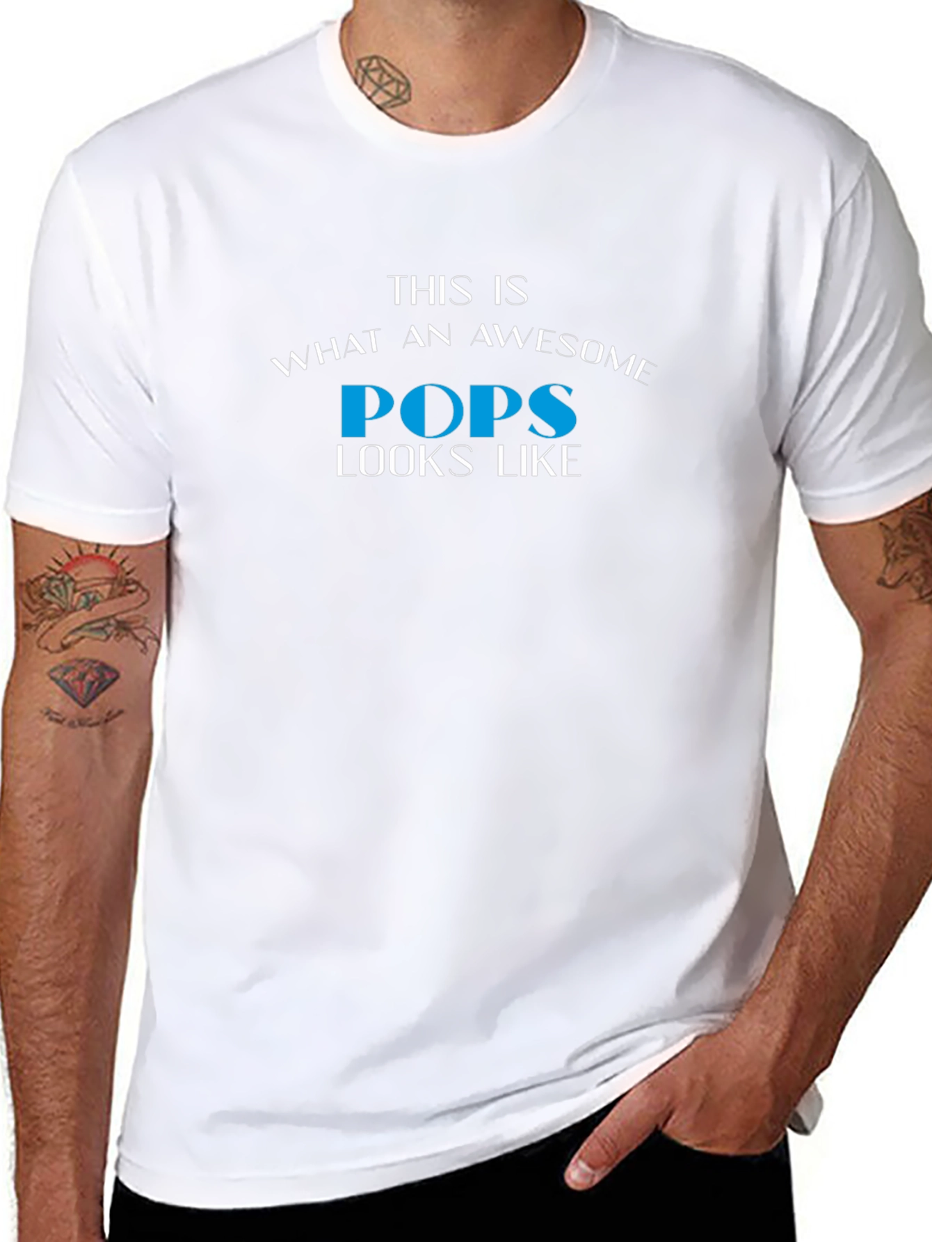 Awesome Pops T-Shirt - Gift for Dad!