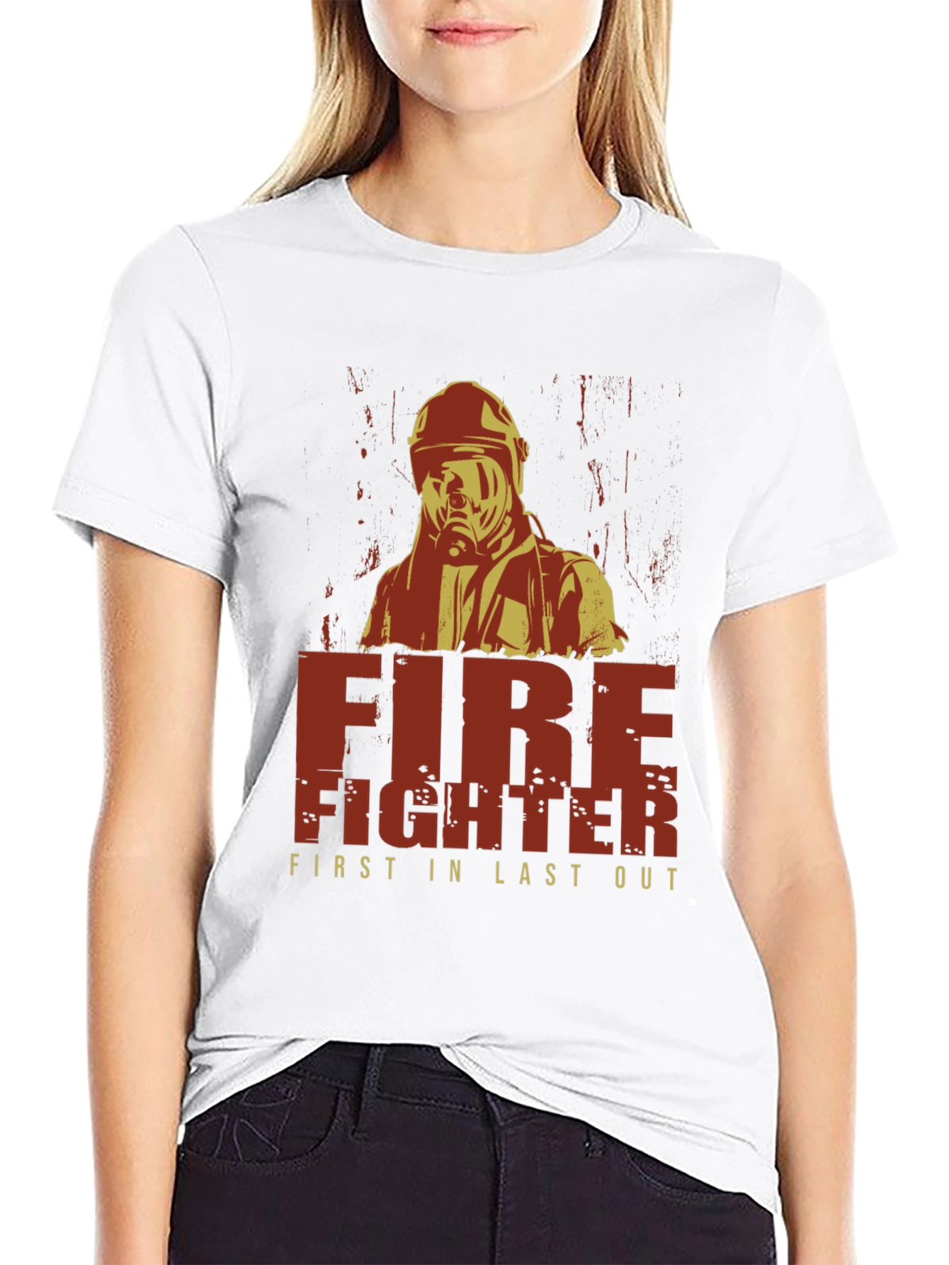 Firefighter First In Last Out Graphic T-Shirt