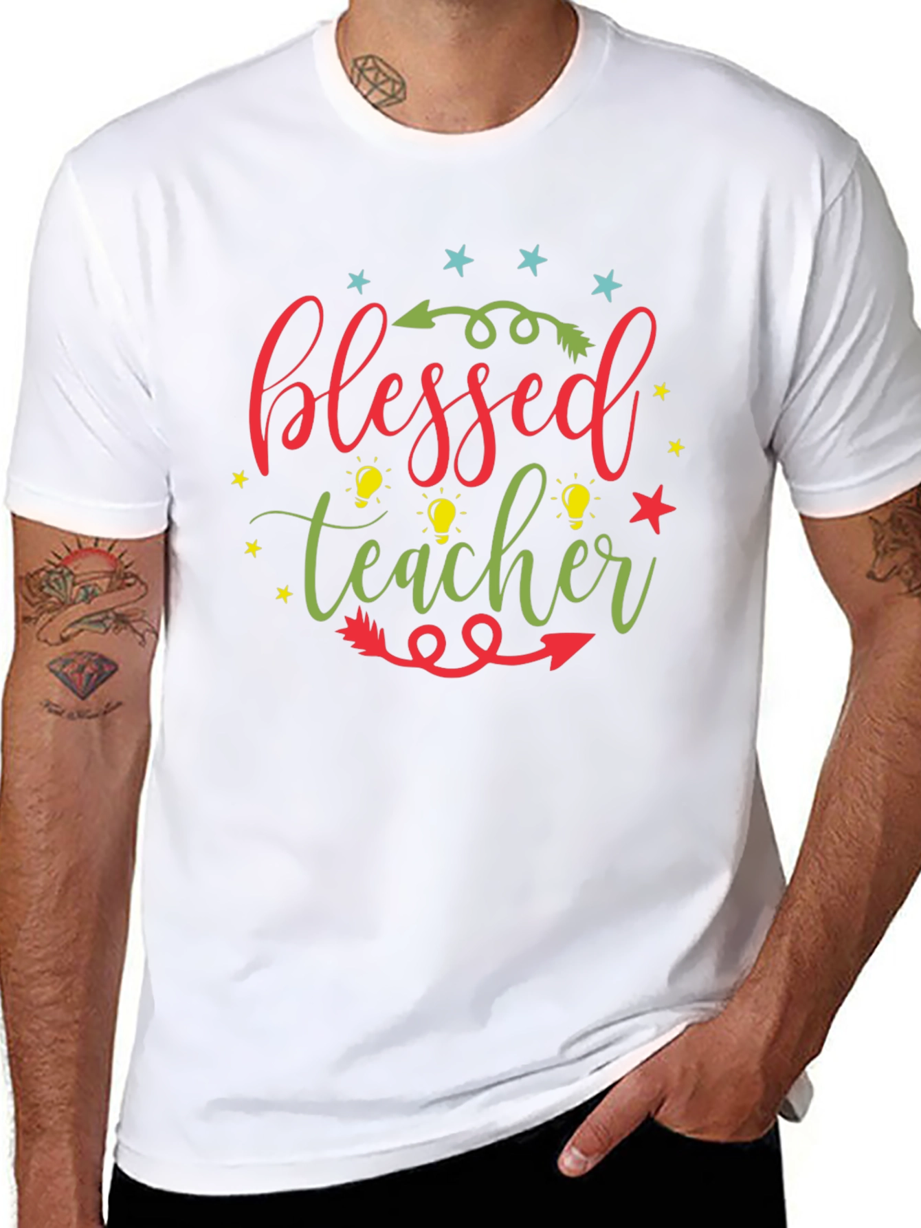 Blessed Teacher Graphic Tee - Unisex Crew Neck