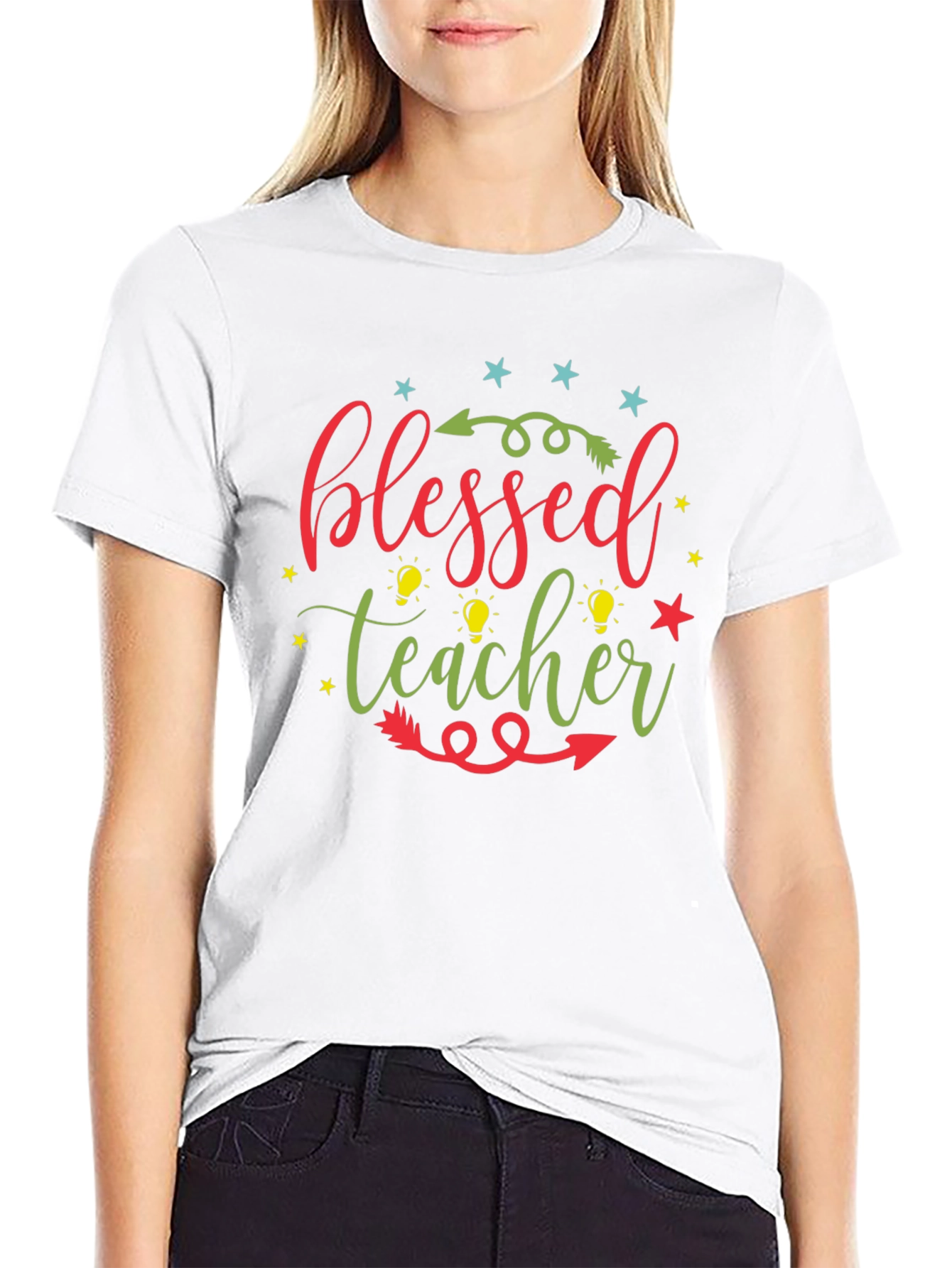 Blessed Teacher Graphic Tee - Unisex Crew Neck
