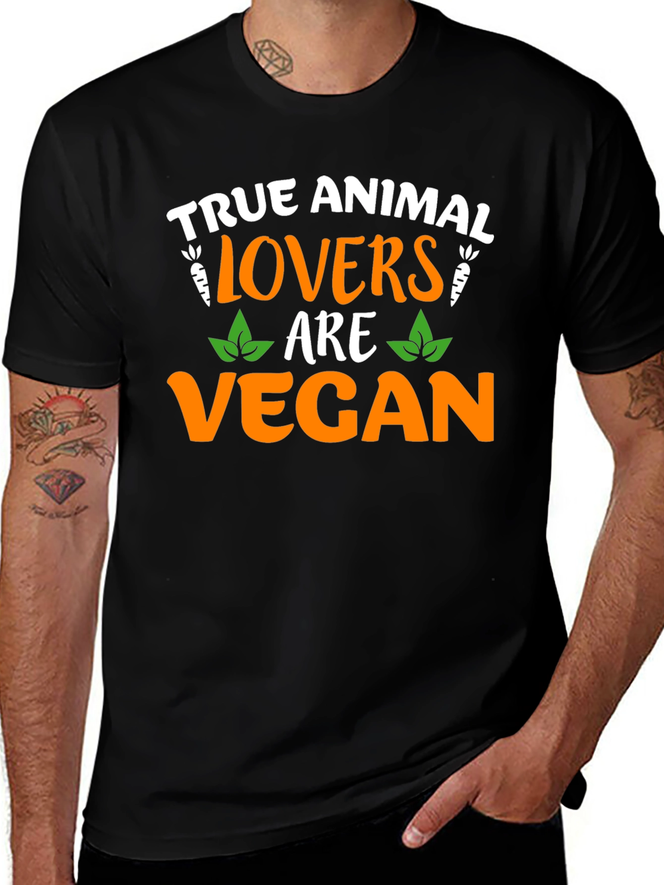 Vegan Animal Lovers Graphic T-Shirt