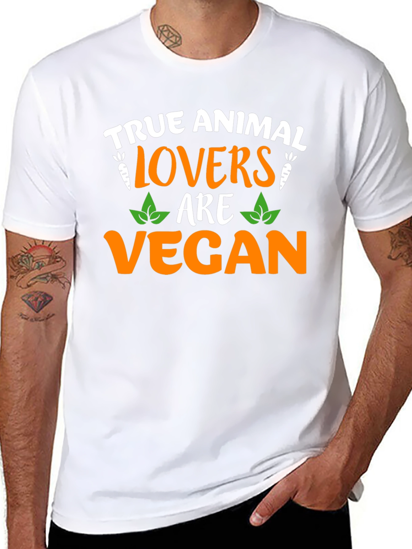 Vegan Animal Lovers Graphic T-Shirt