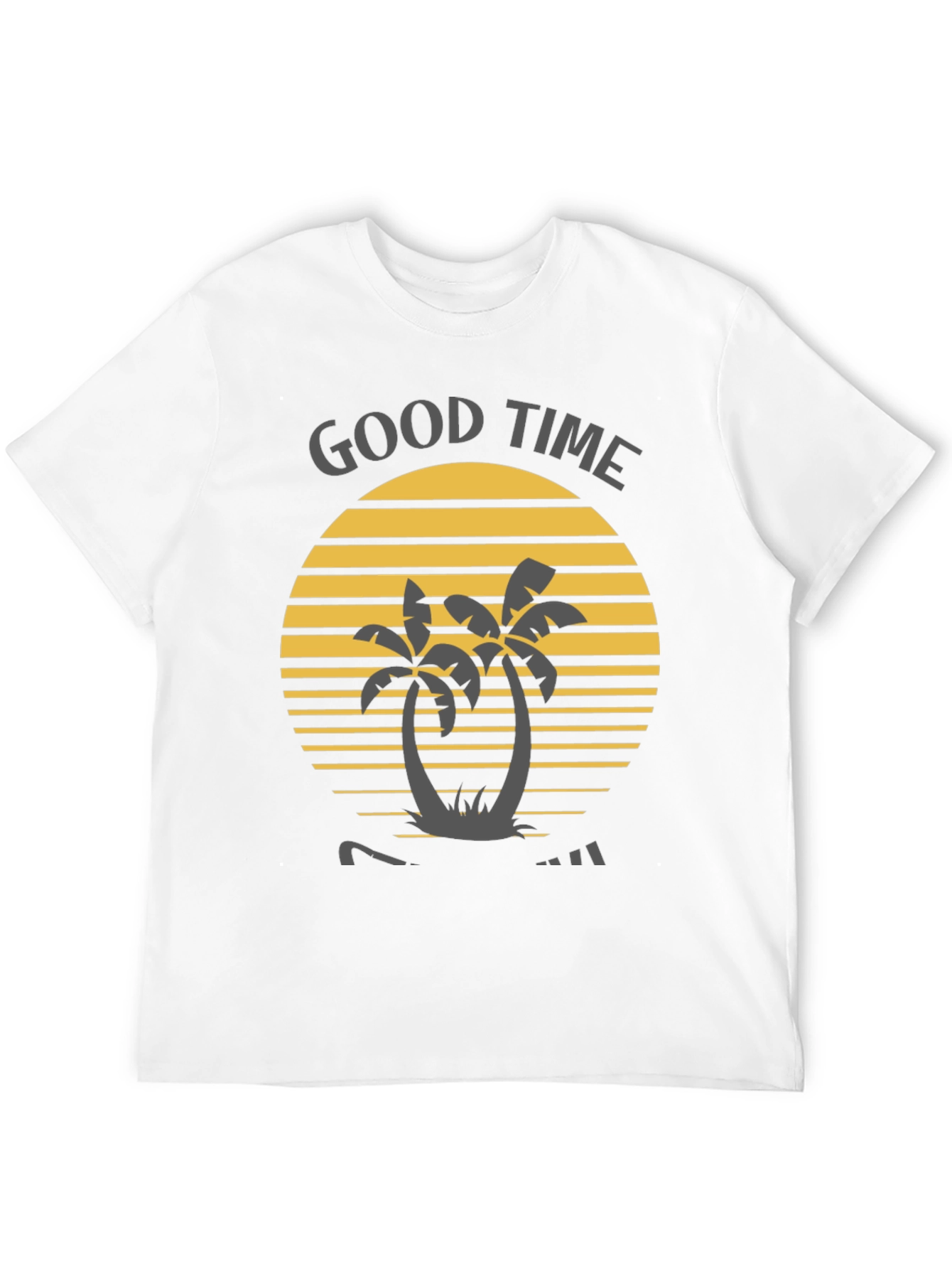 Good Time Palm Tree Graphic Tee - Black