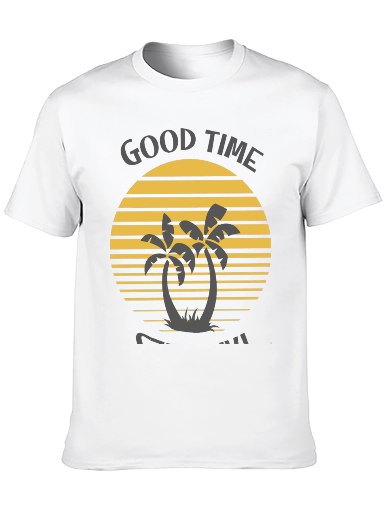Good Time Palm Tree Graphic Tee - Black