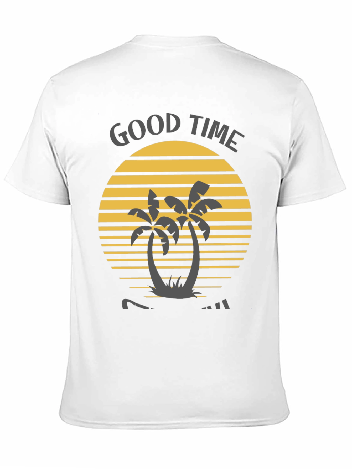 Good Time Palm Tree Graphic Tee - Black