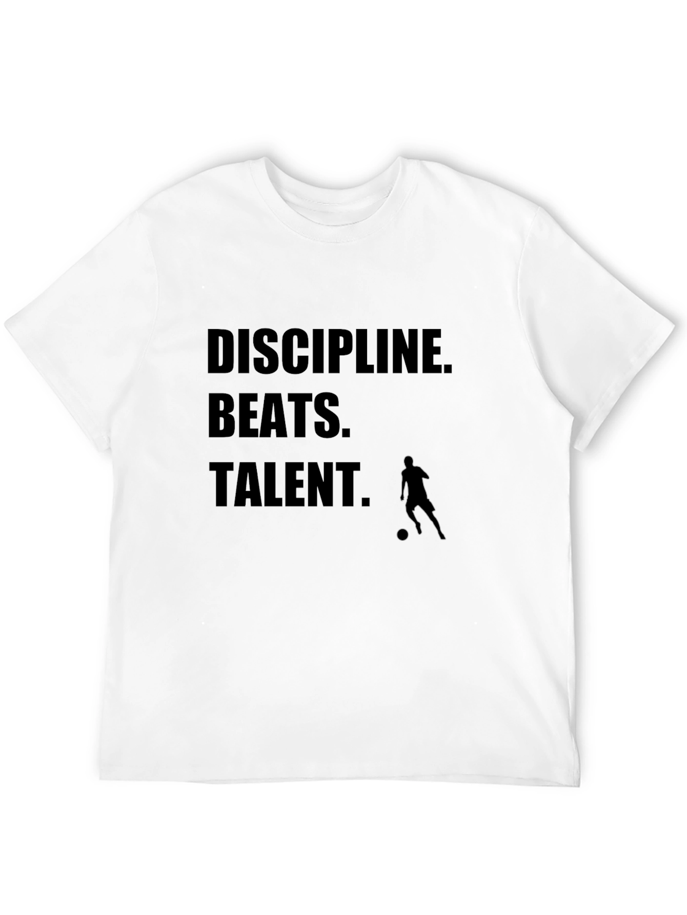 Discipline Beats Talent T-Shirt - Motivational Soccer Tee