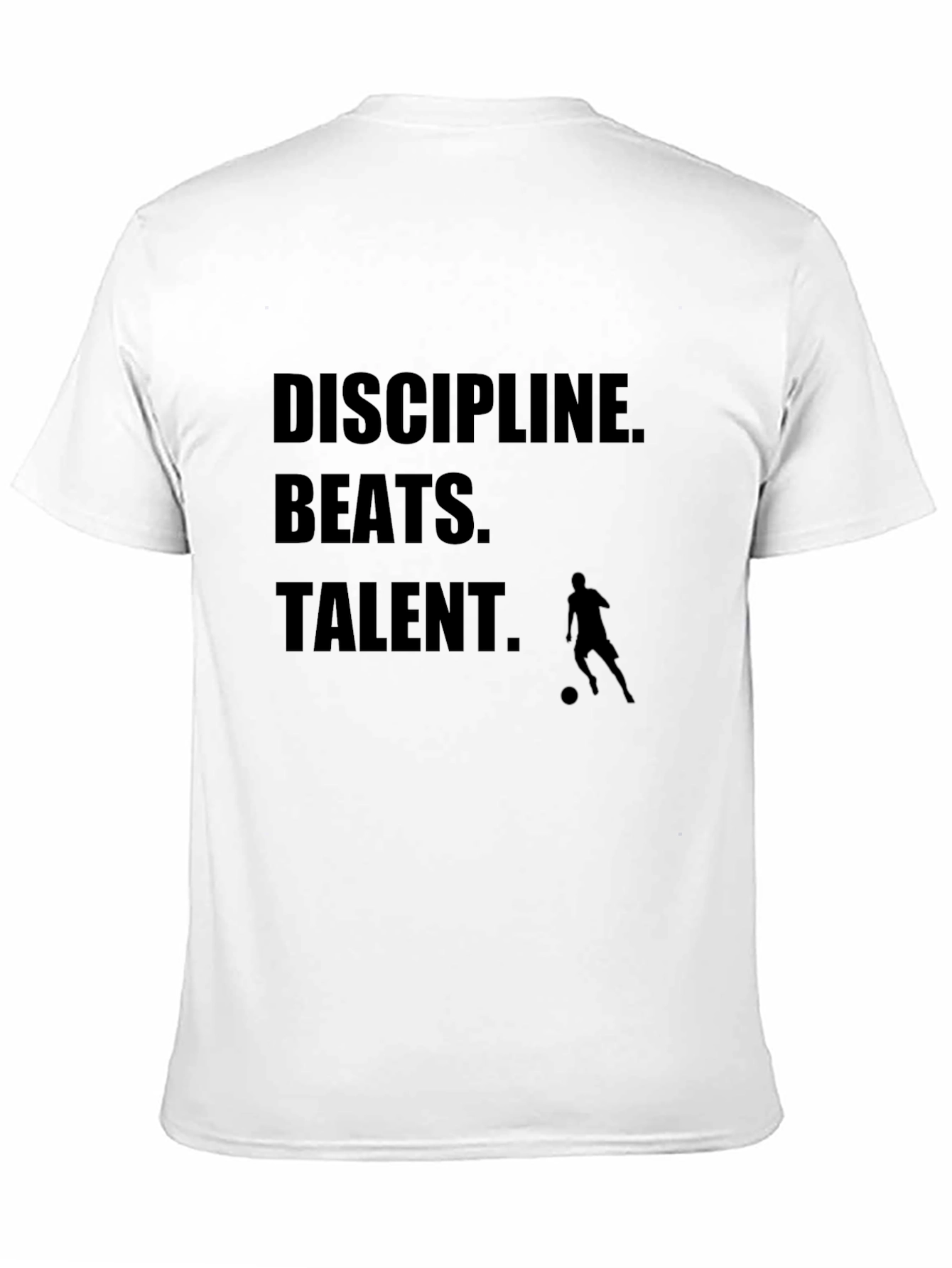 Discipline Beats Talent T-Shirt - Motivational Soccer Tee