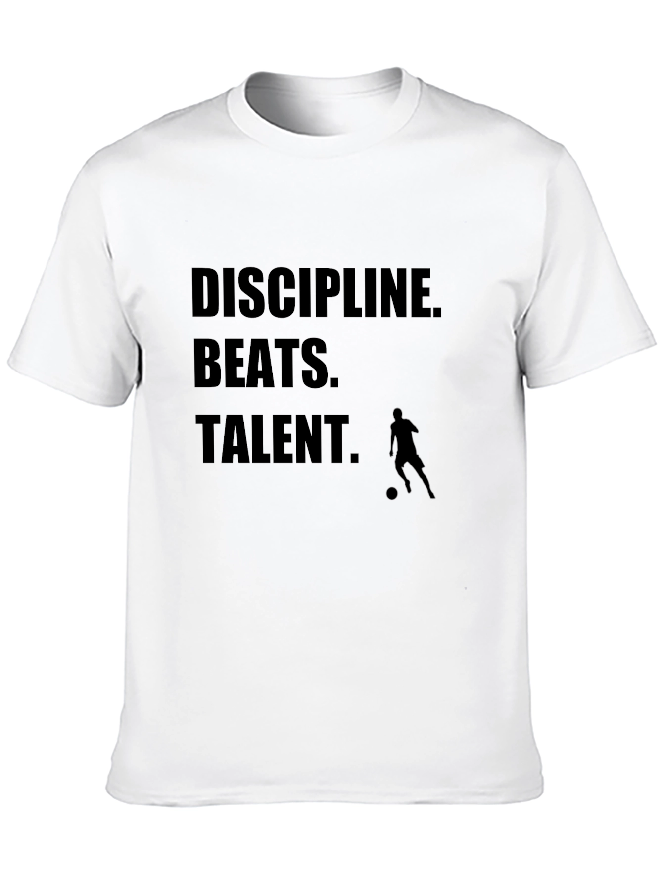 Discipline Beats Talent T-Shirt - Motivational Soccer Tee