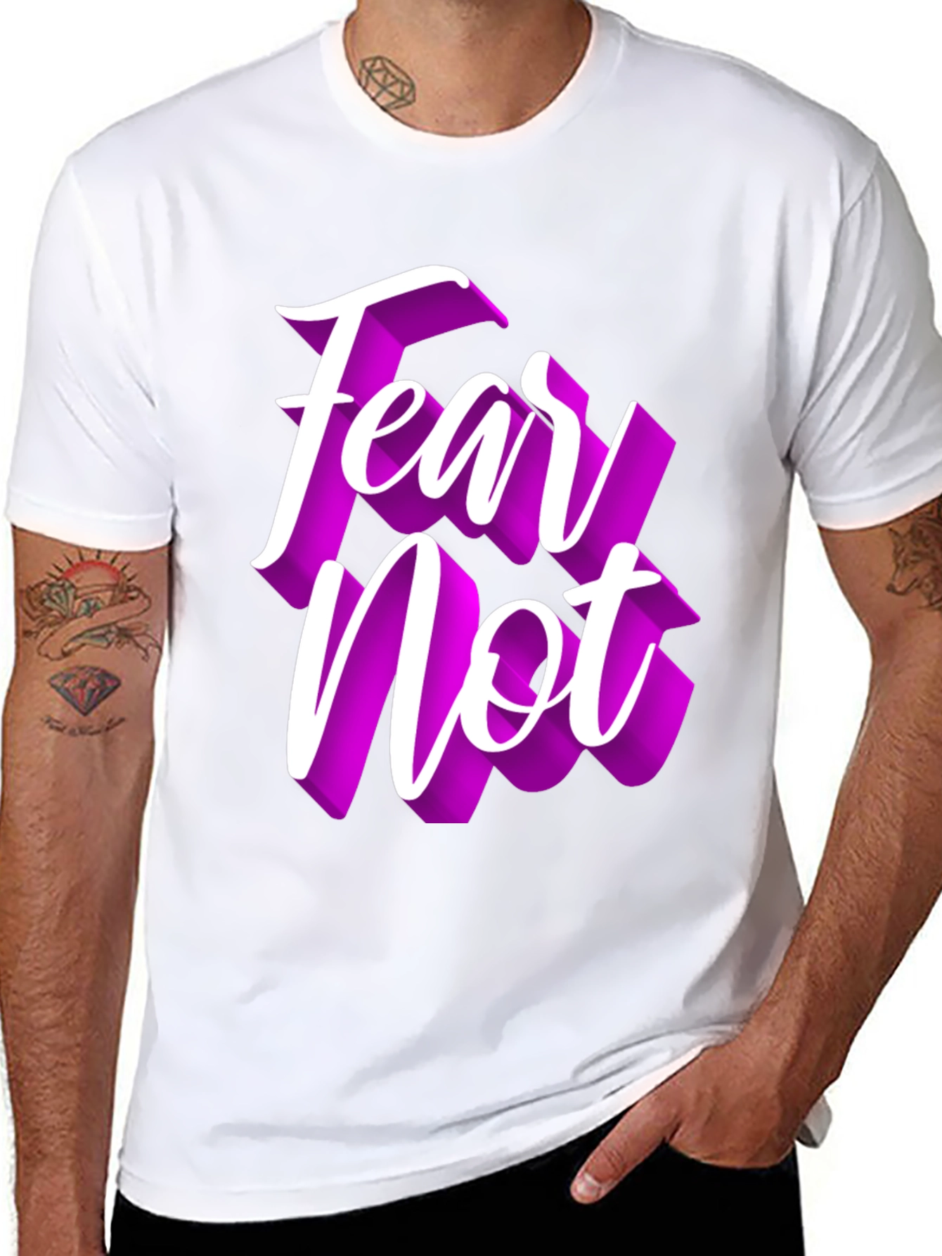 Fear Not Graphic Tee - Stylish Comfort