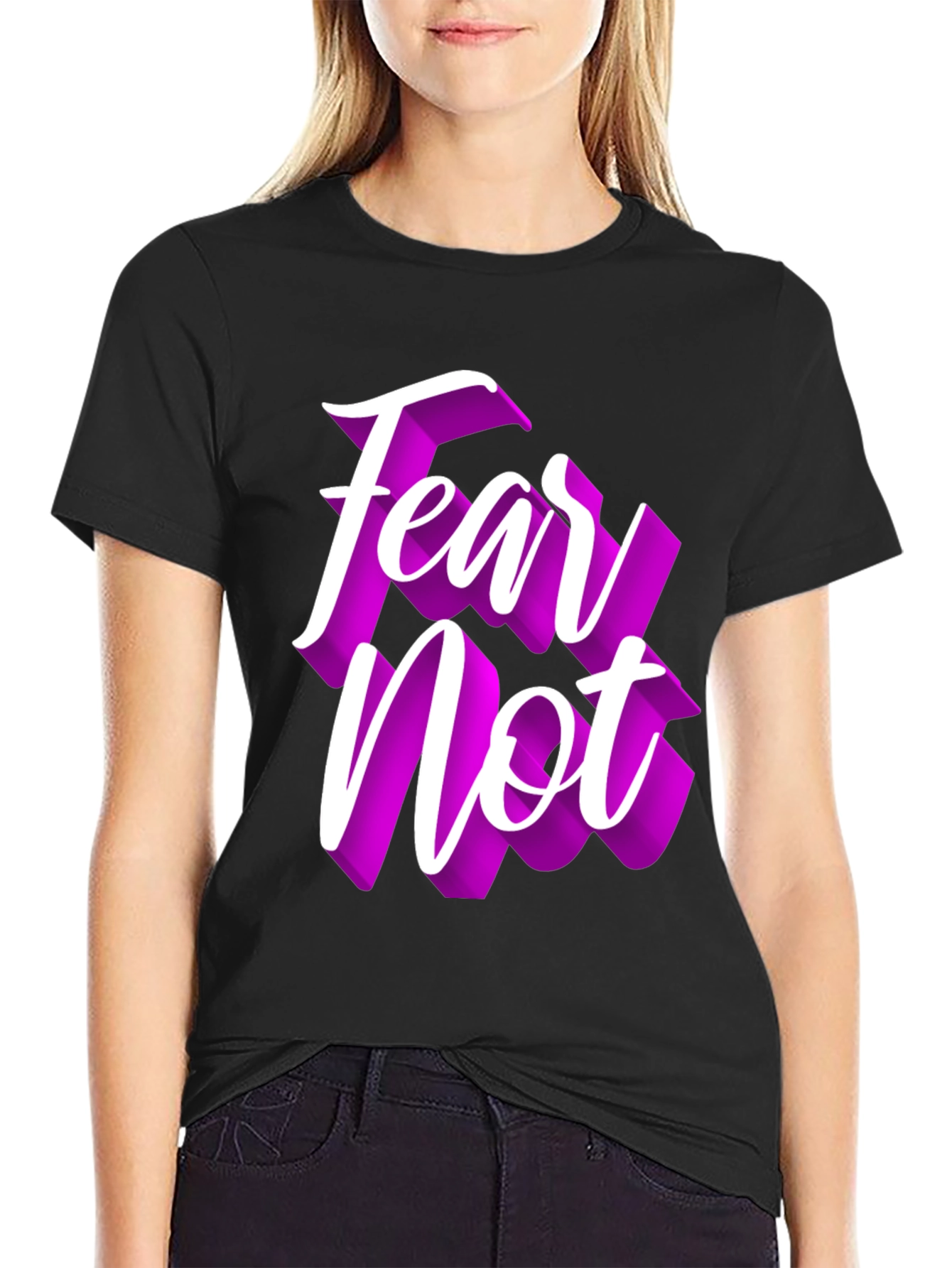 Fear Not Graphic Tee - Stylish Comfort