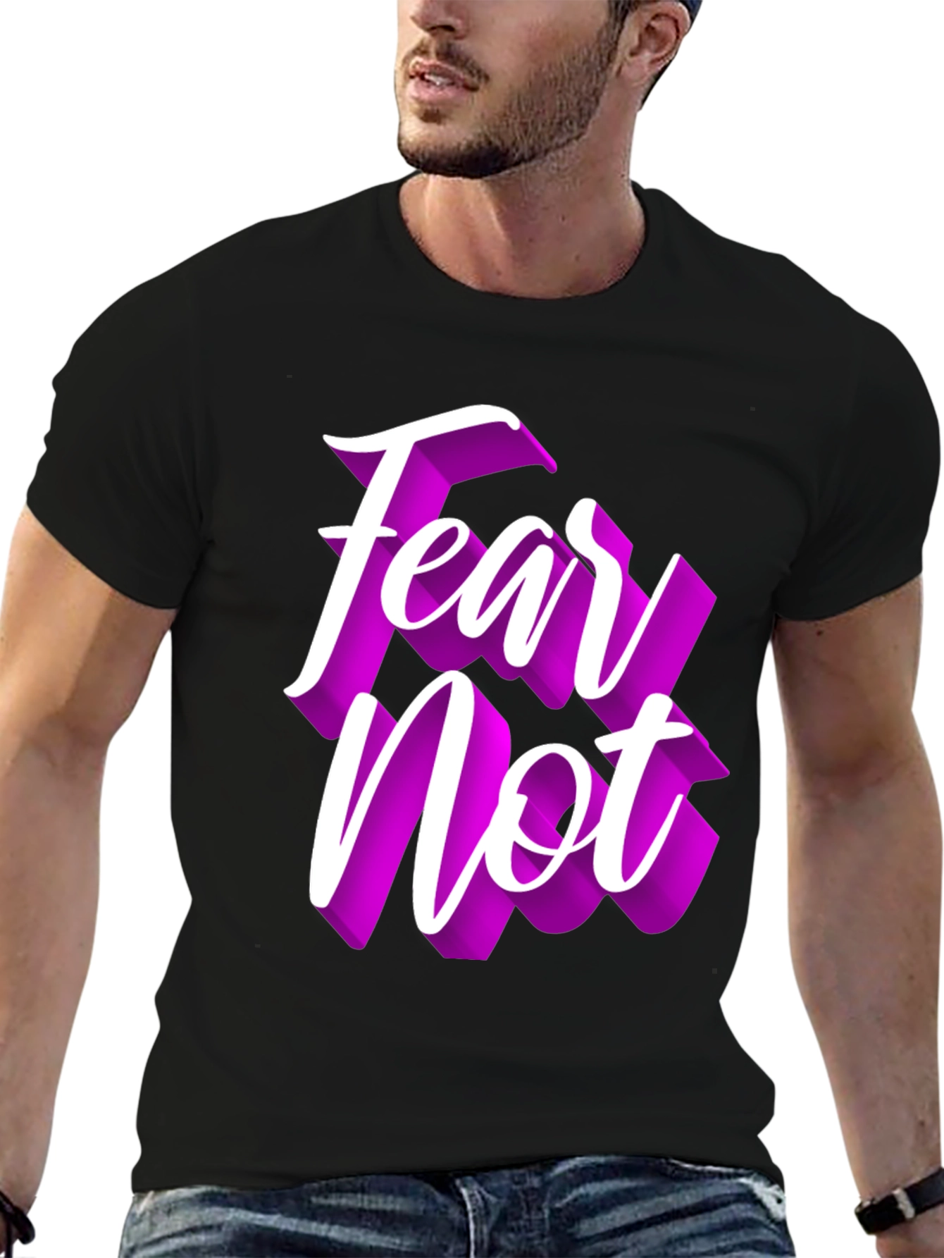Fear Not Graphic Tee - Stylish Comfort