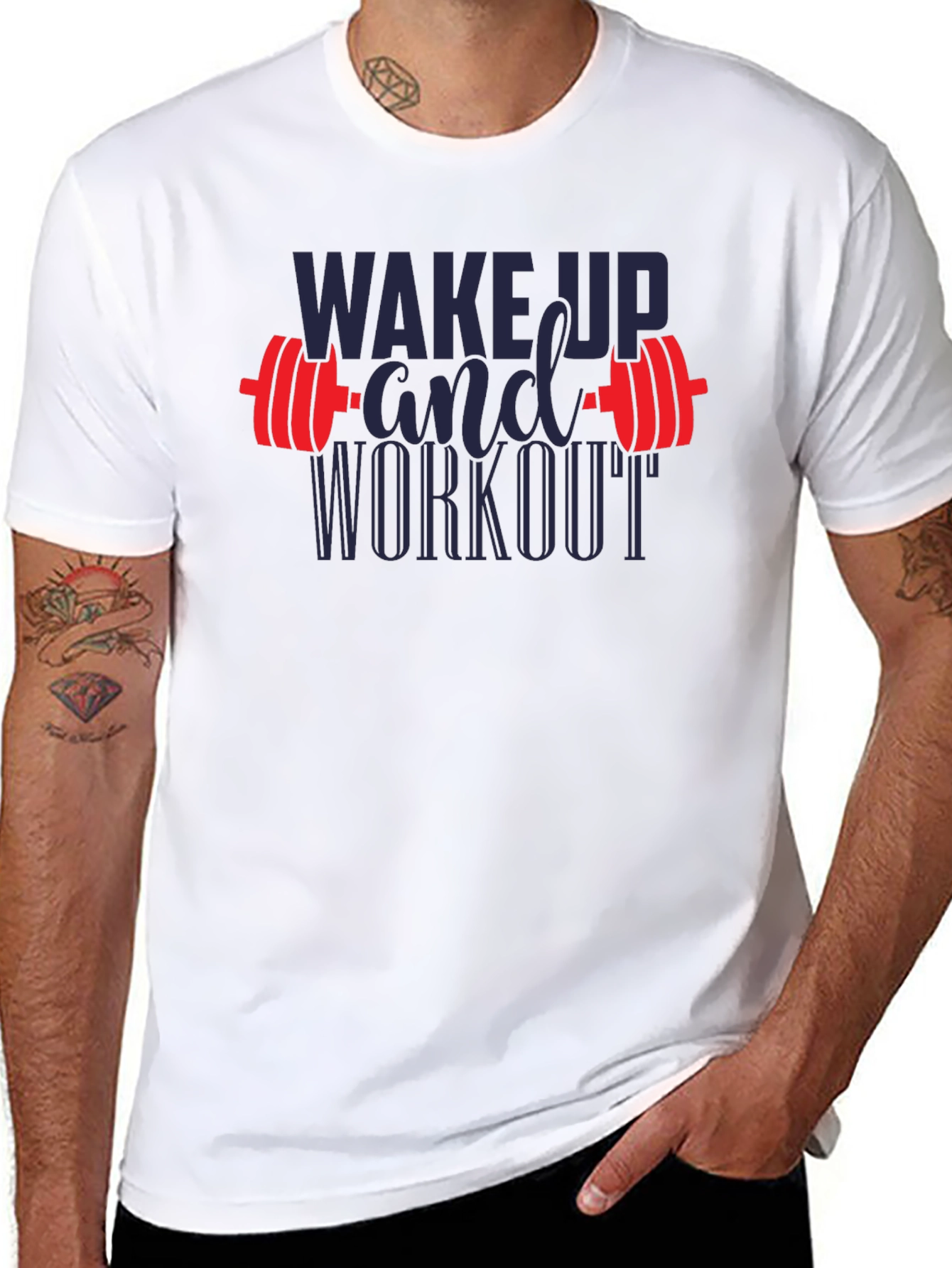Wake Up and Workout Graphic T-Shirt