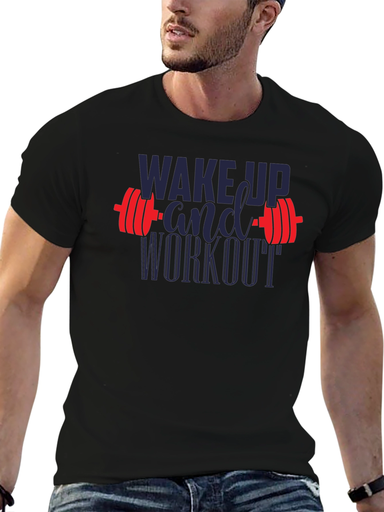 Wake Up and Workout Graphic T-Shirt