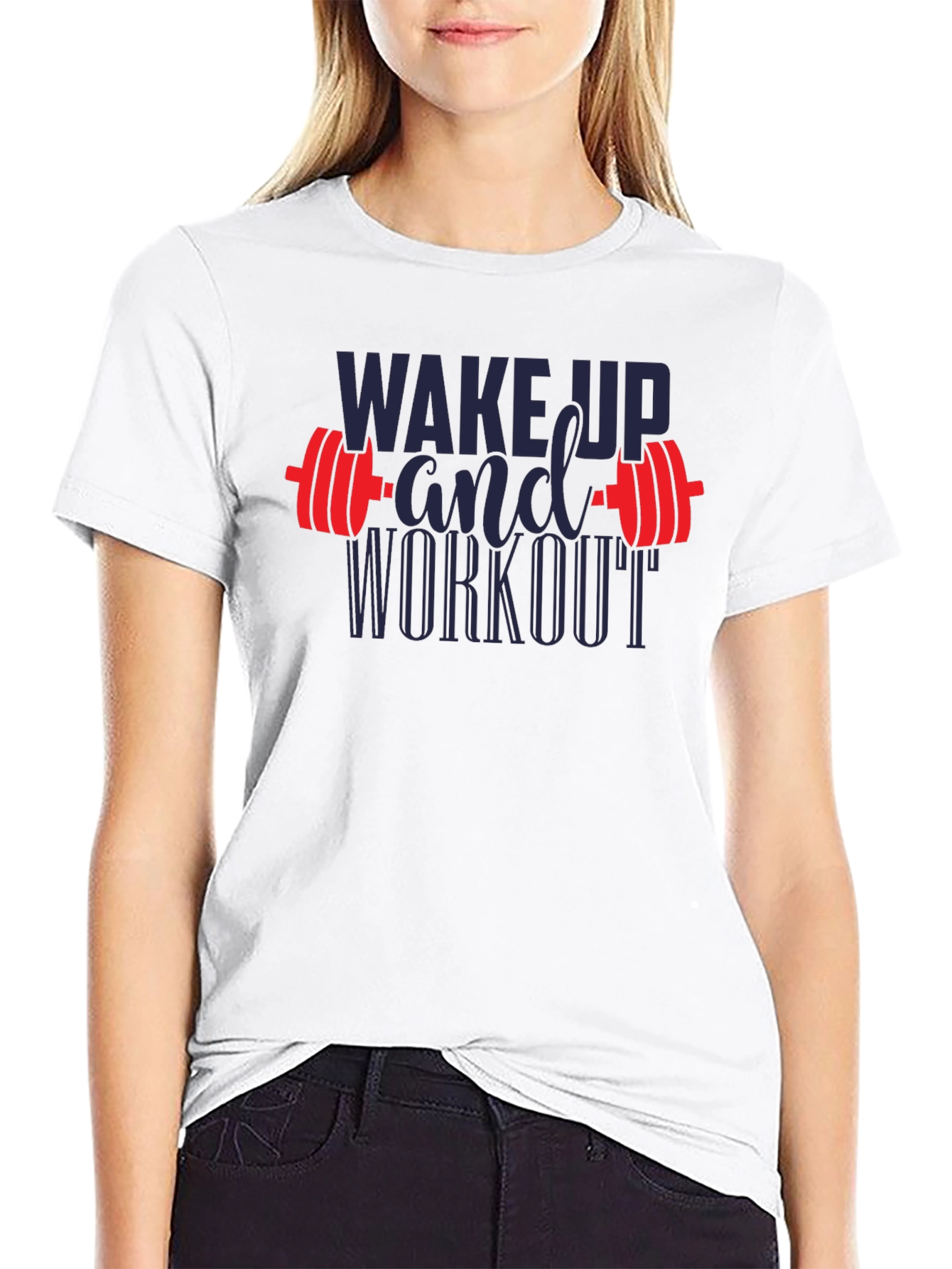 Wake Up and Workout Graphic T-Shirt