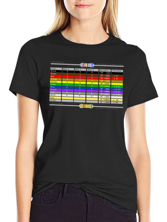 Electronics Resistor Color Code Chart T-Shirt