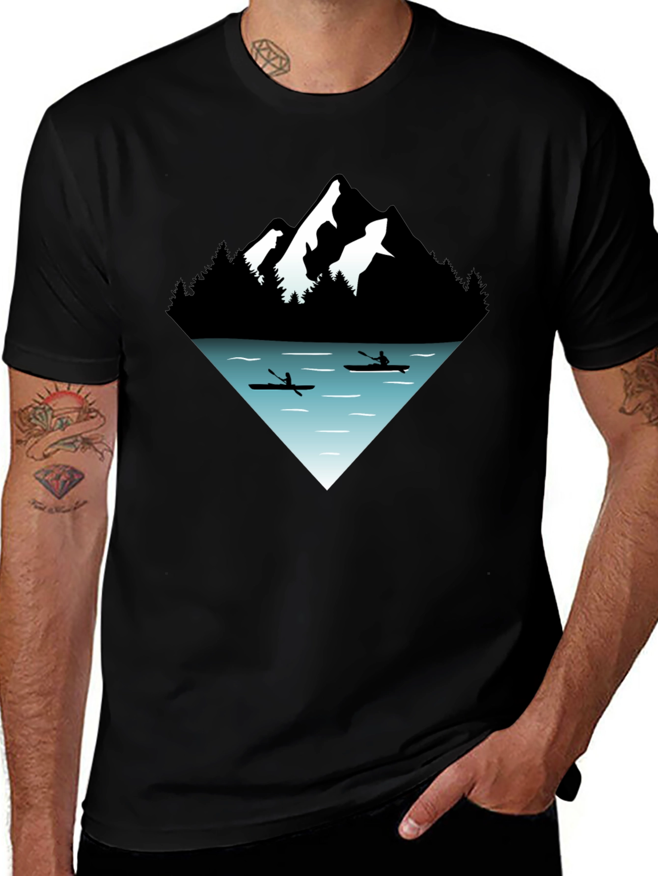 Mountain Kayak T-Shirt - Adventure Awaits!