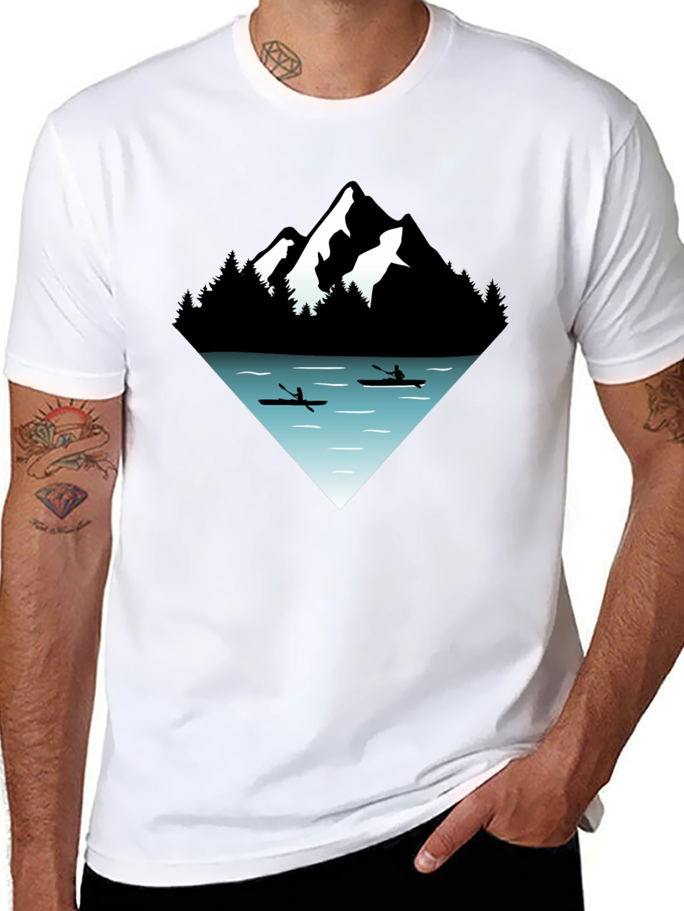 Mountain Kayak T-Shirt - Adventure Awaits!