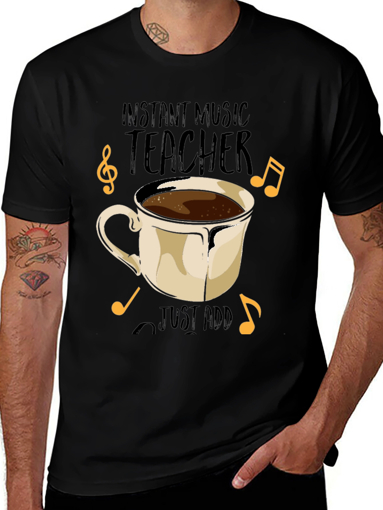 Instant Music Teacher Coffee T-Shirt