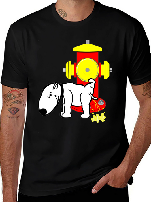 Dog Hydrant T-Shirt Funny Cartoon Design
